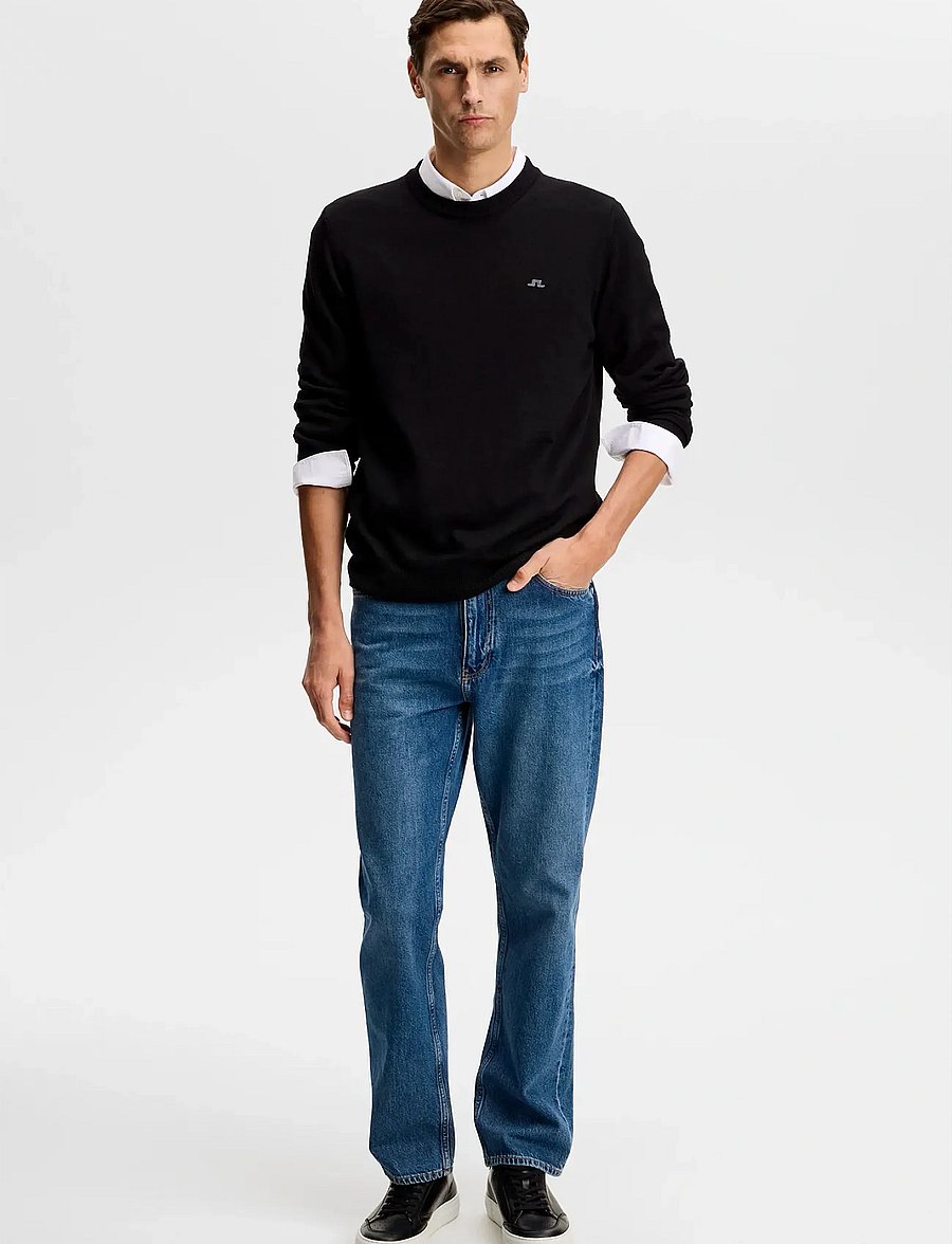 J. Lindeberg - Keane Merino Crew Neck - rundhalsad - black - 3