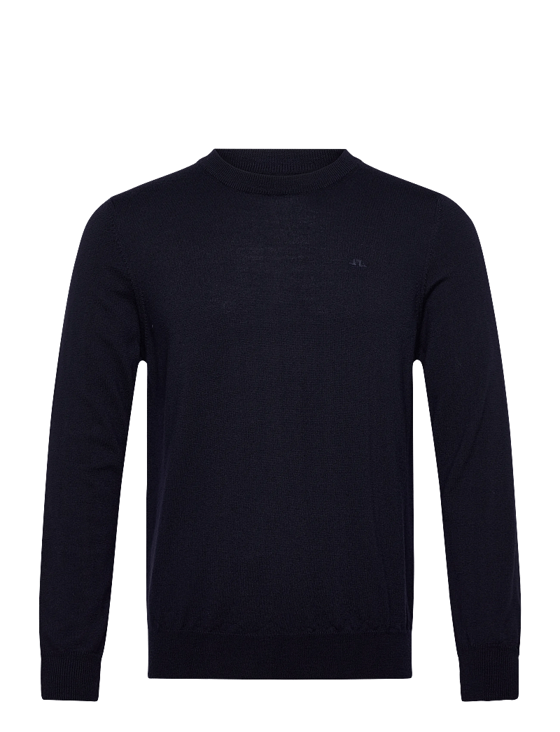 J. Lindeberg - Keane Merino Crew Neck - knitted round necks - jl navy - 0