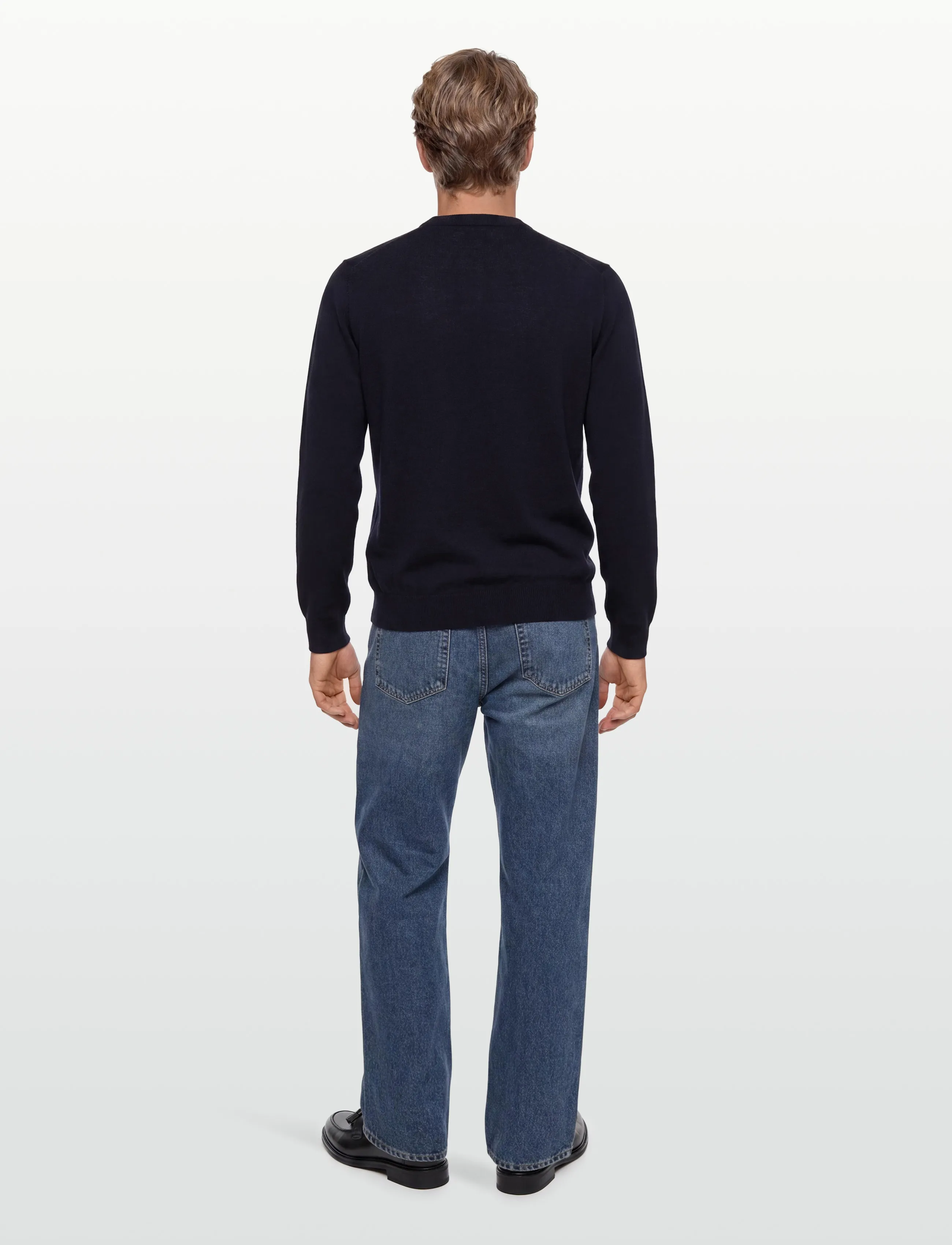J. Lindeberg - Keane Merino Crew Neck - rundhals - jl navy - 4