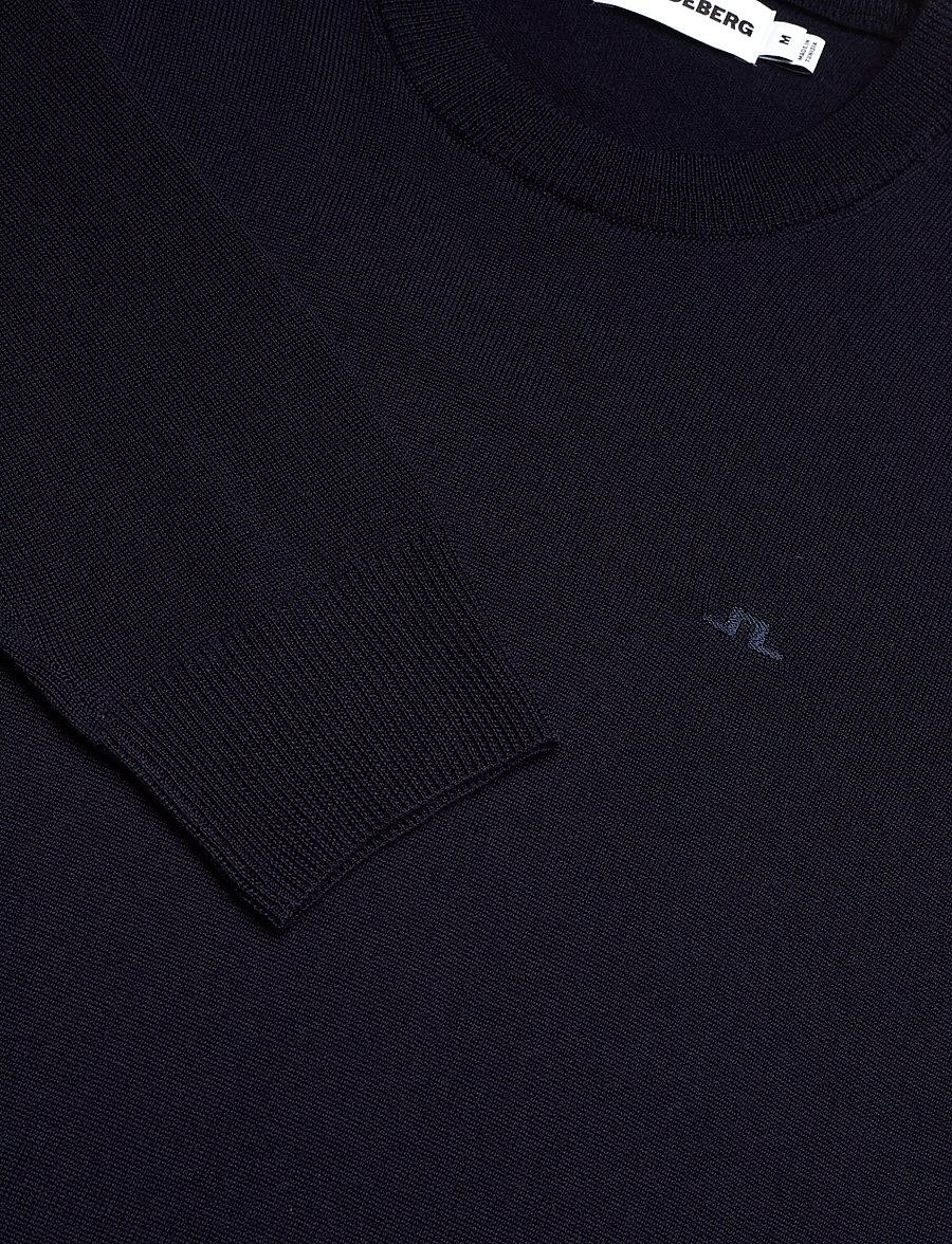 J. Lindeberg - Keane Merino Crew Neck - rundhals - jl navy - 2