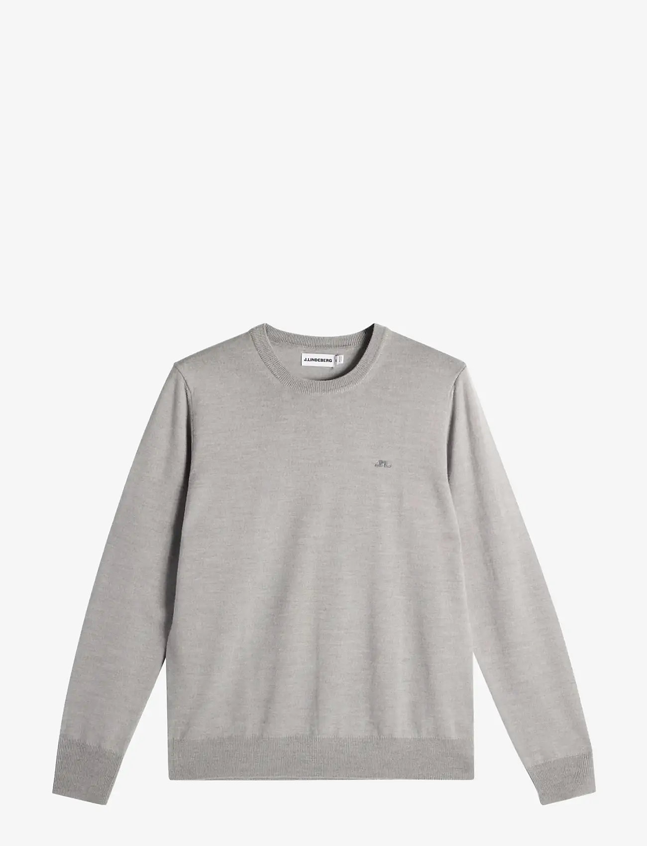 J. Lindeberg - Keane Merino Crew Neck - rundhalsad - light grey melange - 1