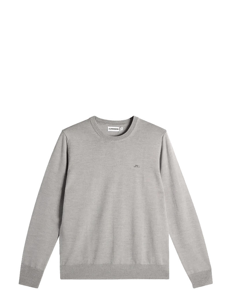 J. Lindeberg - Keane Merino Crew Neck - rundhalsad - light grey melange - 1