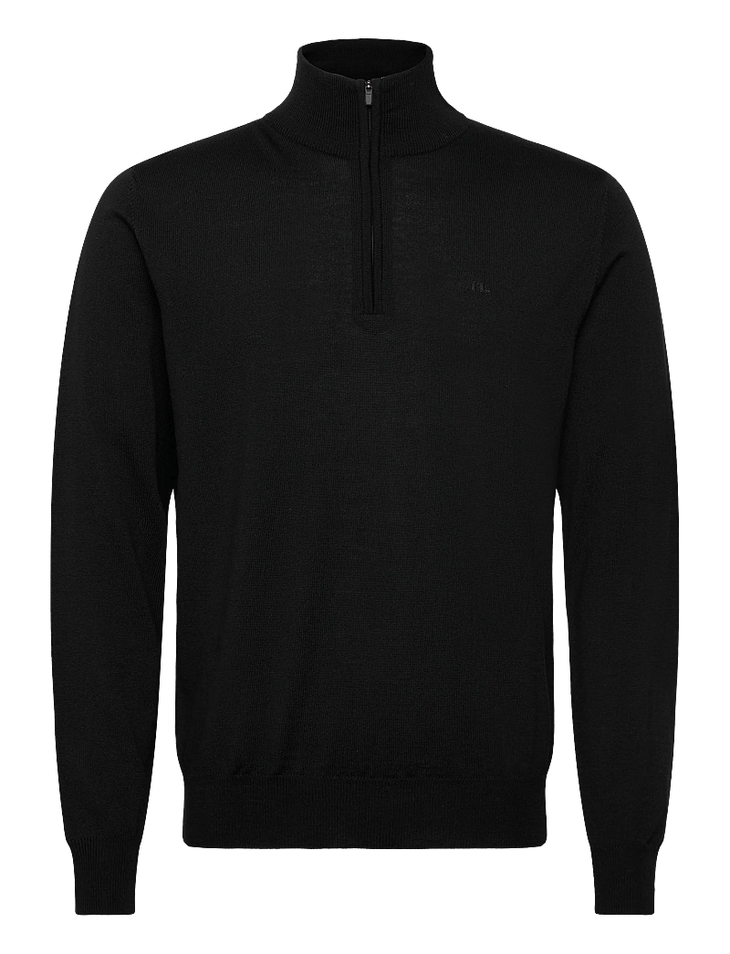 J. Lindeberg - Kiyan Quarter Zip Sweater - half zip-trøjer - black - 1
