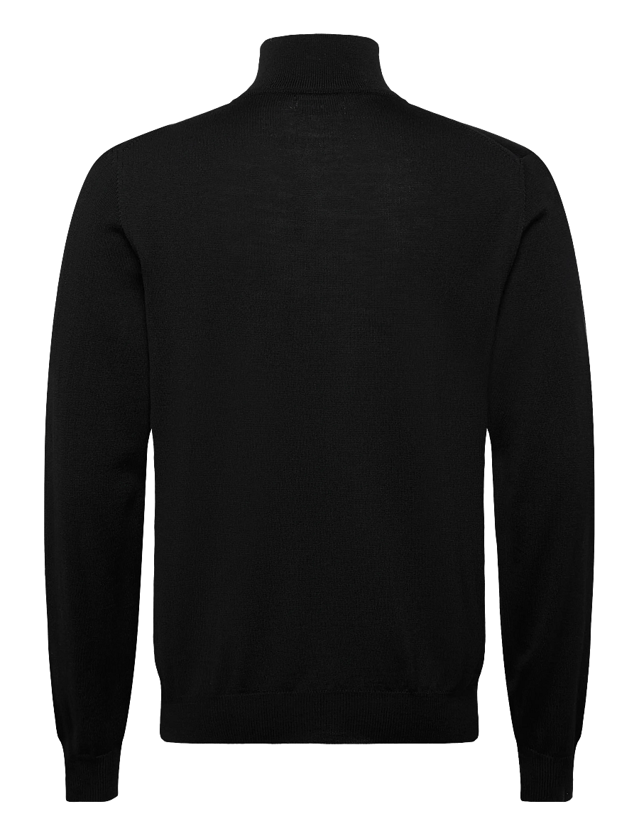 J. Lindeberg - Kiyan Quarter Zip Sweater - half zip - black - 2