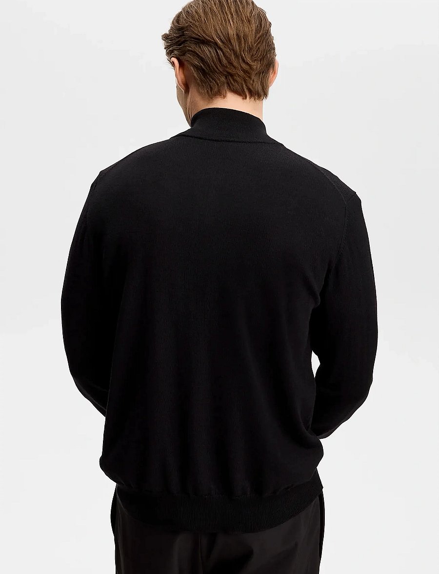 J. Lindeberg - Kiyan Quarter Zip Sweater - half zip - black - 3