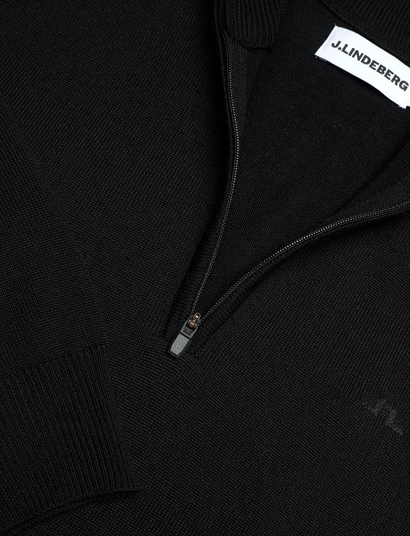 J. Lindeberg - Kiyan Quarter Zip Sweater - half zip-trøjer - black - 5
