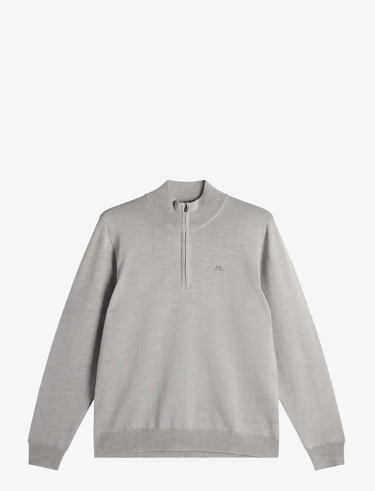 J. Lindeberg - Kiyan Quarter Zip Sweater - half zip - light grey melange - 1