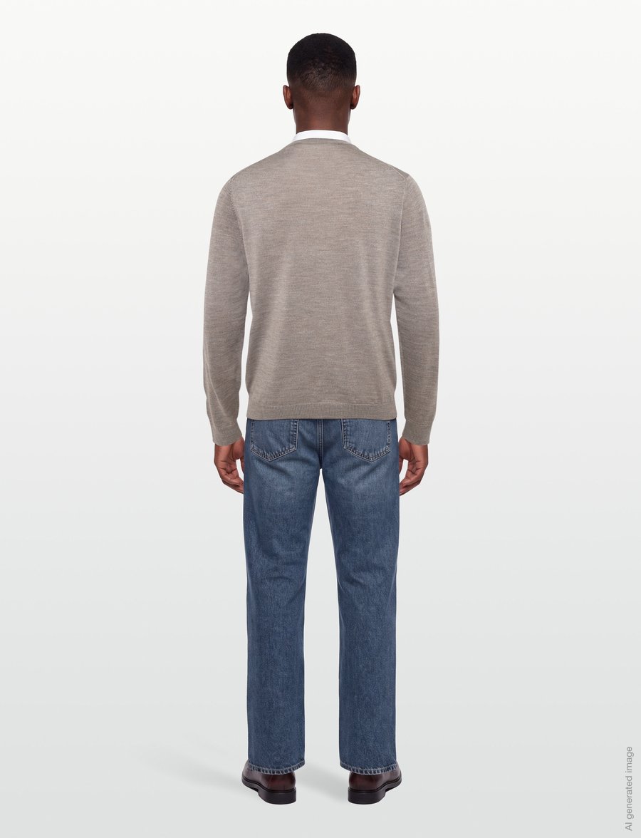 J. Lindeberg - KEANE MERINO CREW NECK - rundhalsad - brindle melange - 4