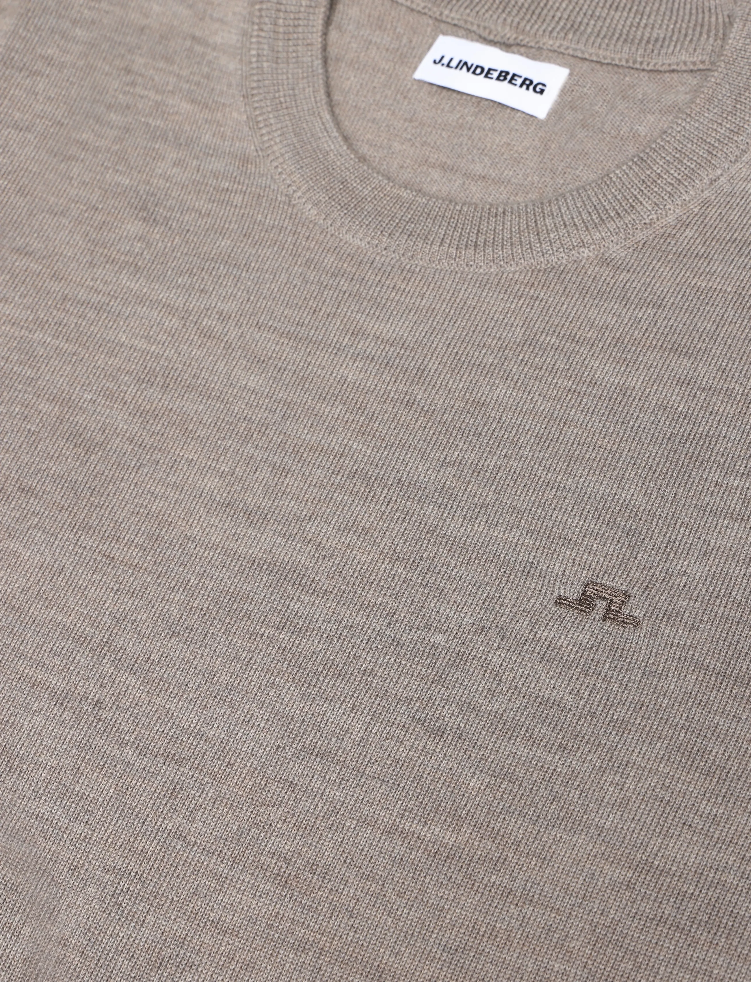 J. Lindeberg - KEANE MERINO CREW NECK - Ümara kaelusega - brindle melange - 2