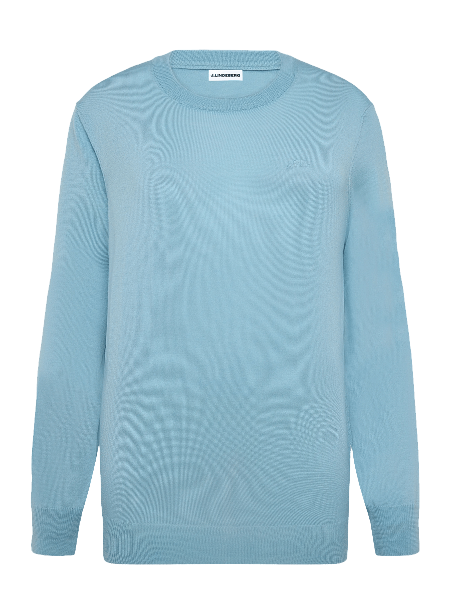 J. Lindeberg - KEANE MERINO CREW NECK - Ümara kaelusega - forget-me-not - 1