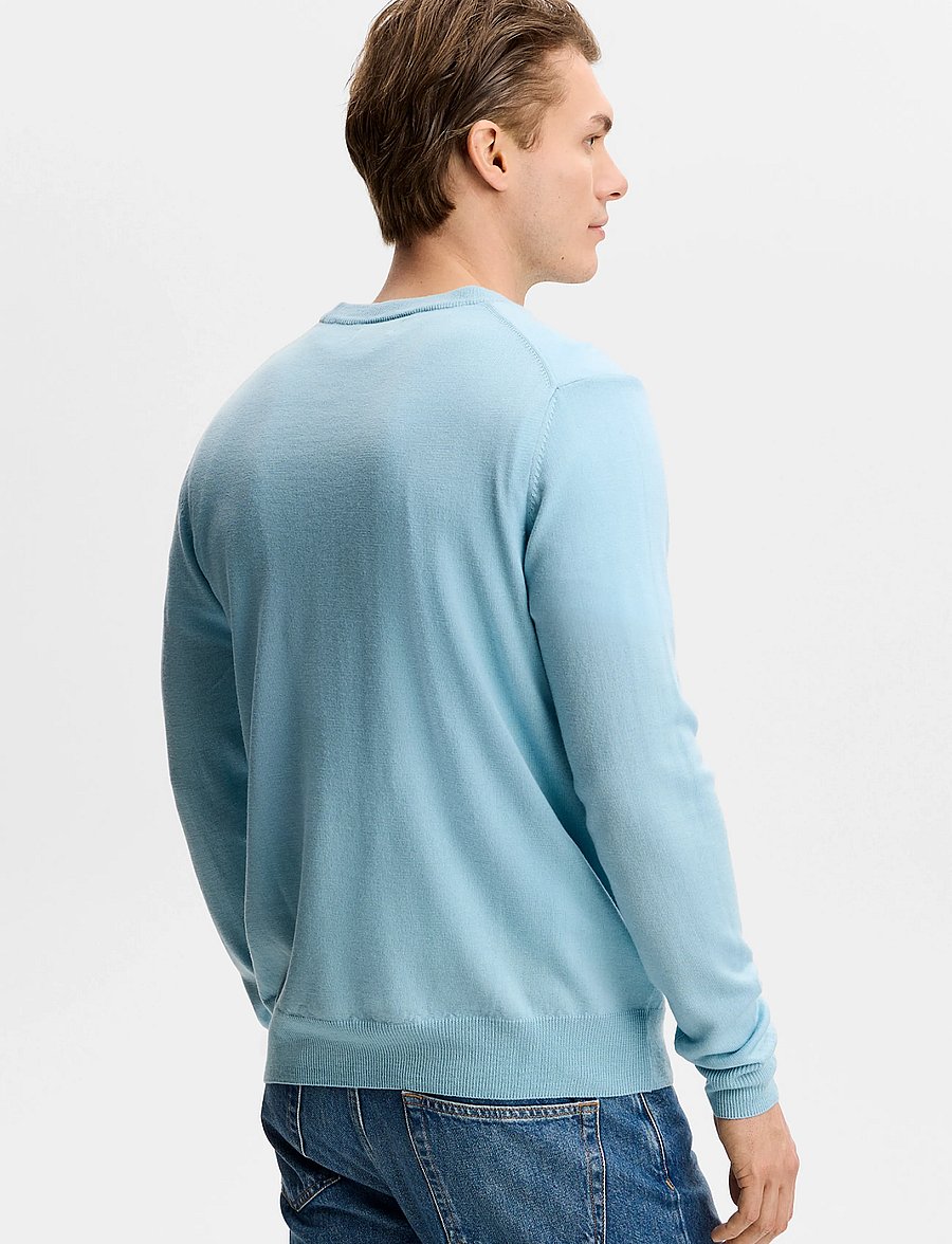 J. Lindeberg - KEANE MERINO CREW NECK - Ümara kaelusega - forget-me-not - 2