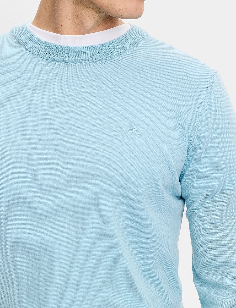 J. Lindeberg - KEANE MERINO CREW NECK - Ümara kaelusega - forget-me-not - 4
