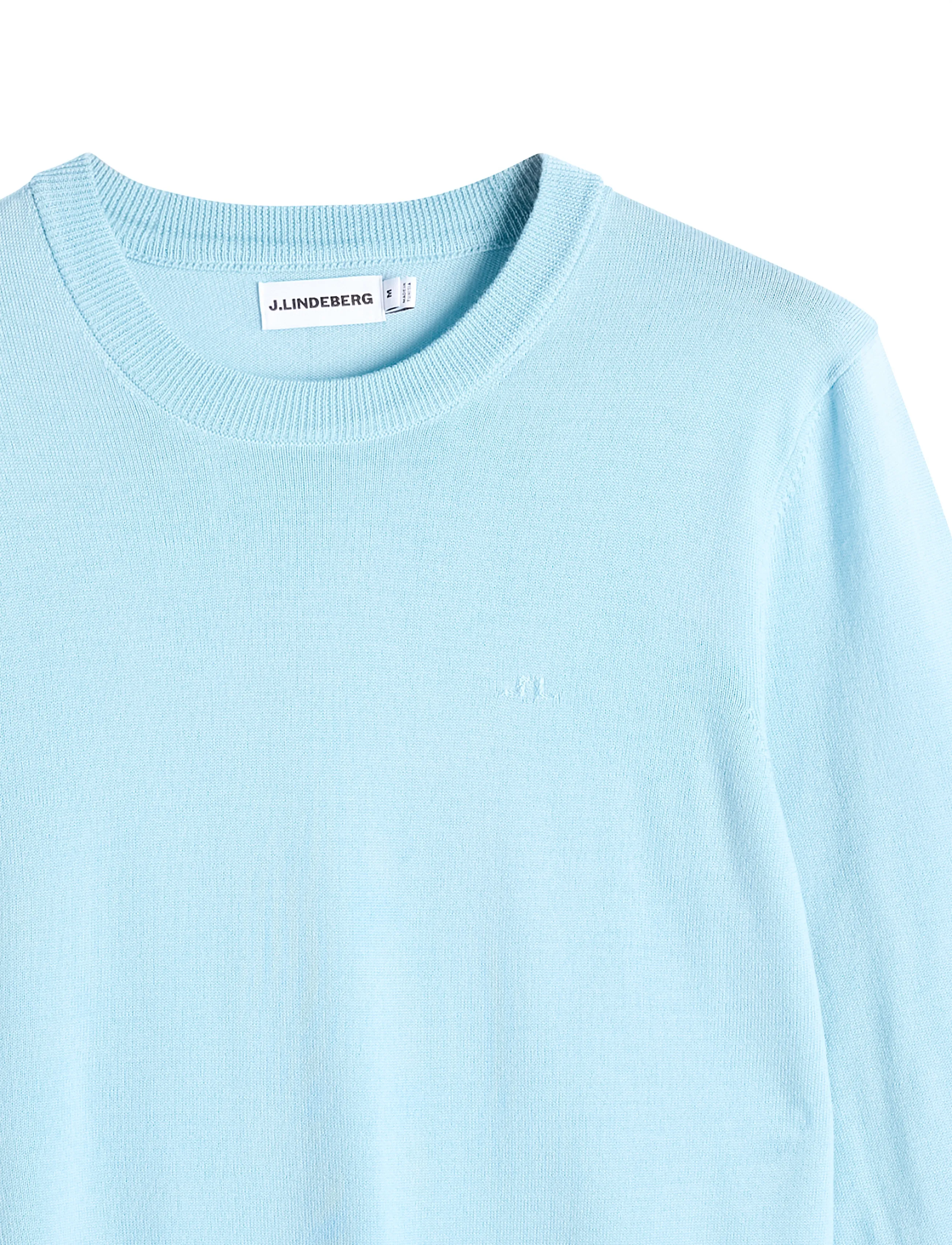 J. Lindeberg - KEANE MERINO CREW NECK - Ümara kaelusega - forget-me-not - 5