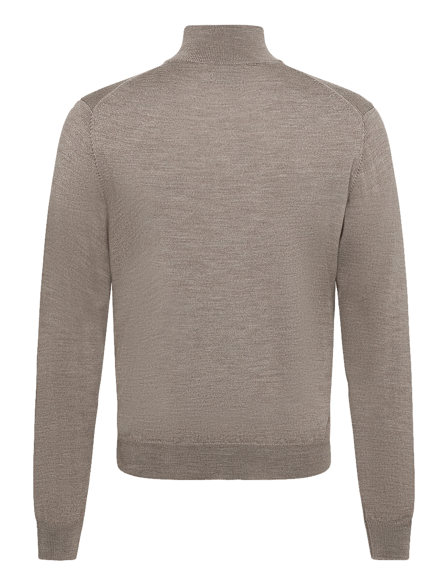 J. Lindeberg - KIYAN QUARTER ZIP SWEATER - halfzip strik - brindle melange - 2