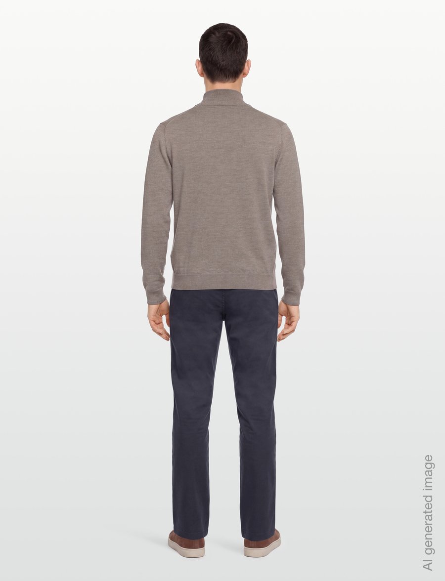 J. Lindeberg - KIYAN QUARTER ZIP SWEATER - halfzip strik - brindle melange - 4