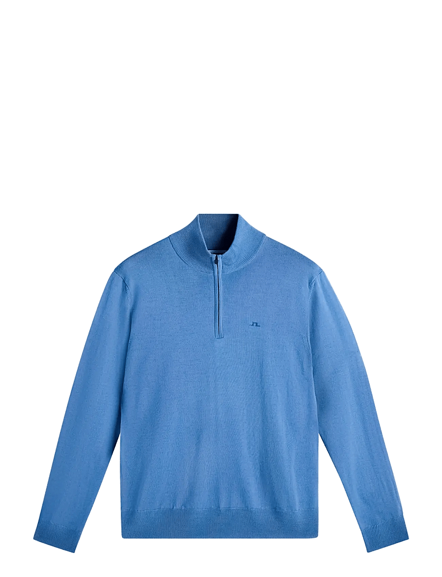 J. Lindeberg - KIYAN QUARTER ZIP SWEATER - pullover mit halbem reißverschluss - federal blue - 1
