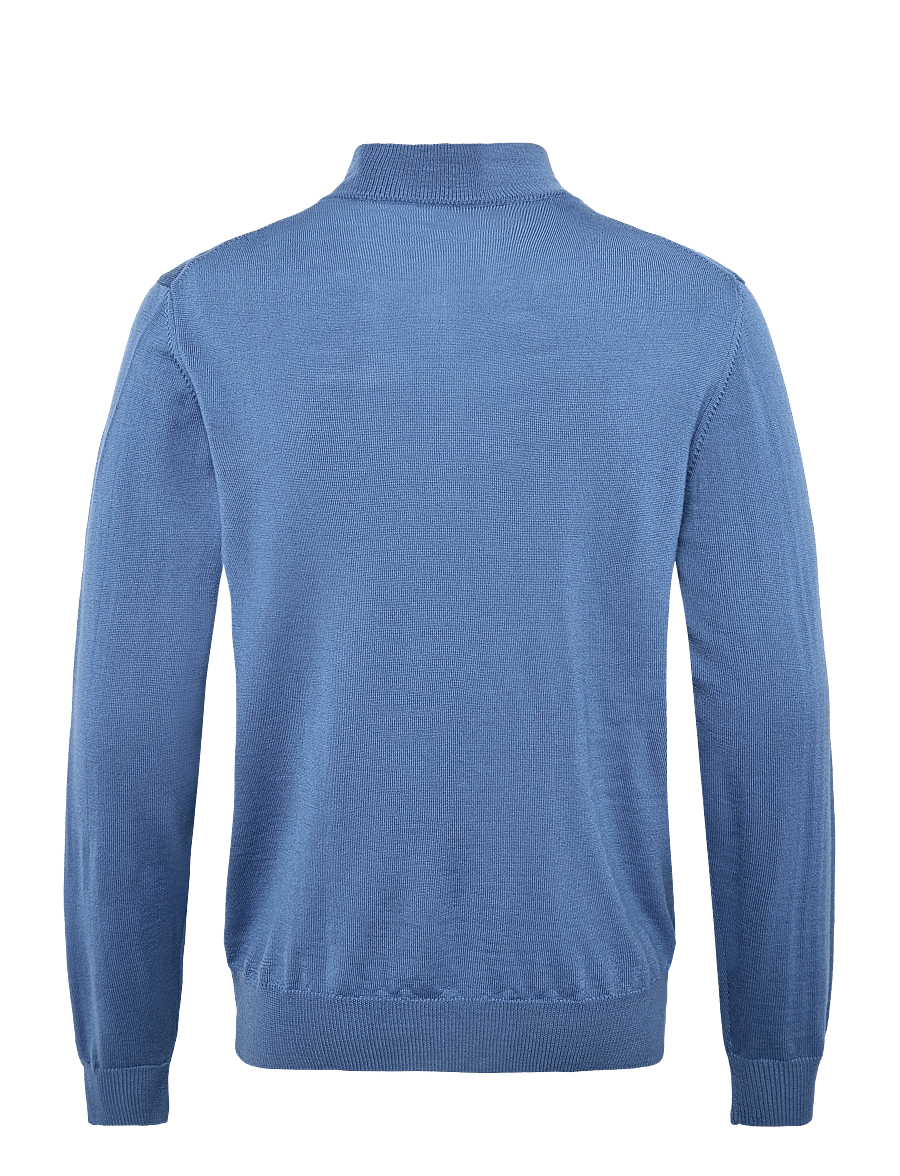 J. Lindeberg - KIYAN QUARTER ZIP SWEATER - poolpika lukuga džemprid - federal blue - 2