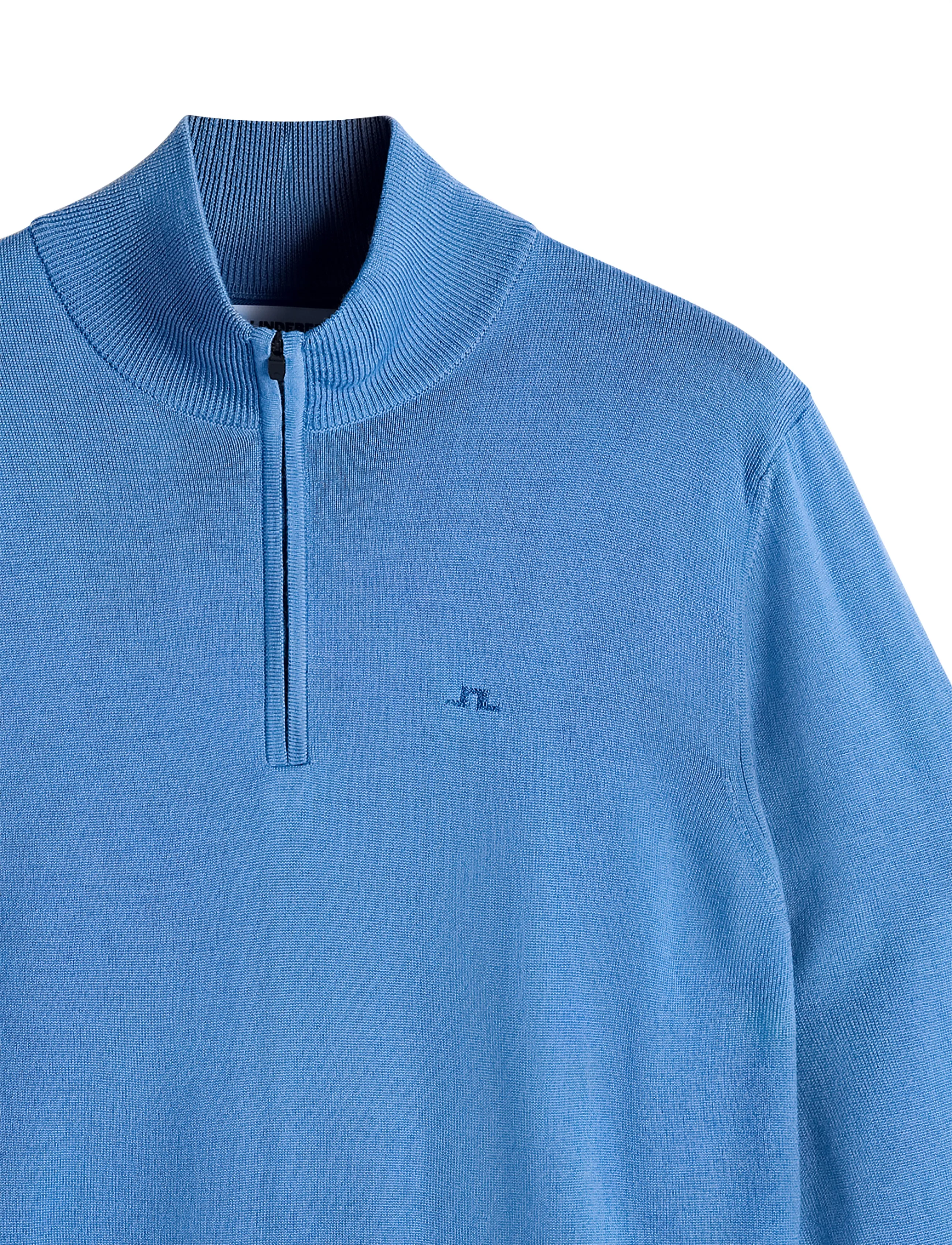 J. Lindeberg - KIYAN QUARTER ZIP SWEATER - pullover mit halbem reißverschluss - federal blue - 5