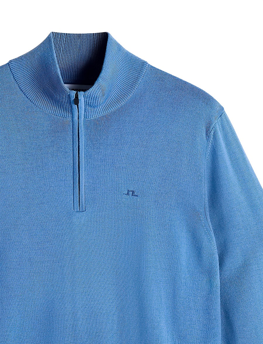 J. Lindeberg - KIYAN QUARTER ZIP SWEATER - pullover mit halbem reißverschluss - federal blue - 5