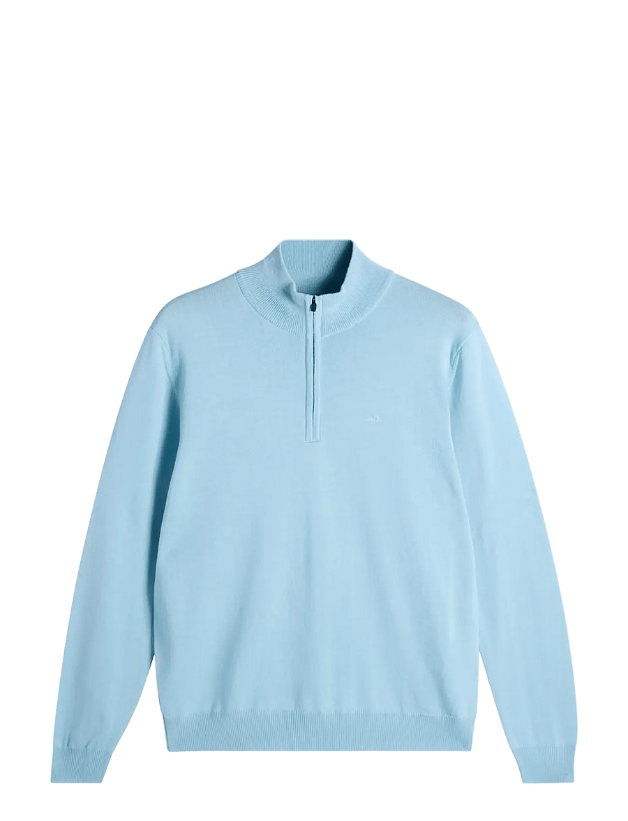 J. Lindeberg - KIYAN QUARTER ZIP SWEATER - half zip-tröjor - forget-me-not - 1