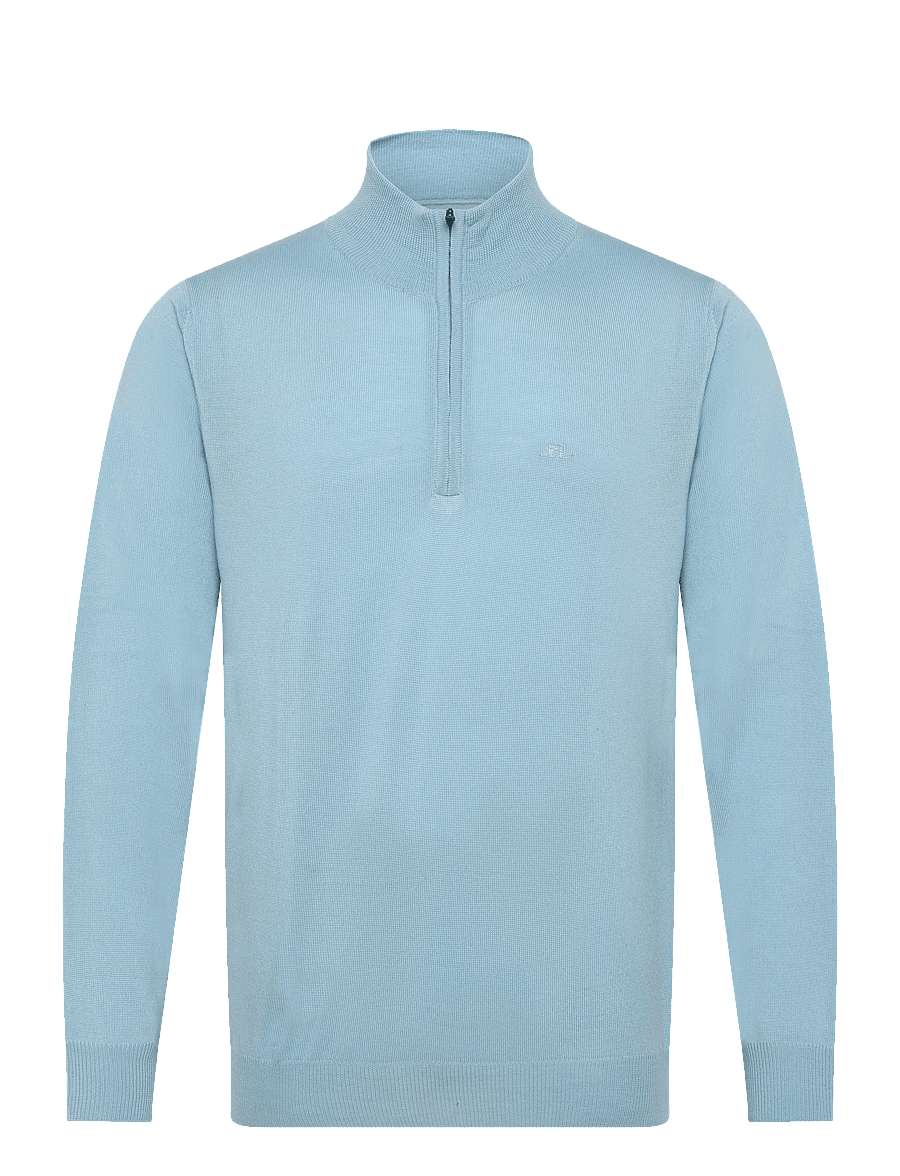 J. Lindeberg - KIYAN QUARTER ZIP SWEATER - poolpika lukuga džemprid - forget-me-not - 1