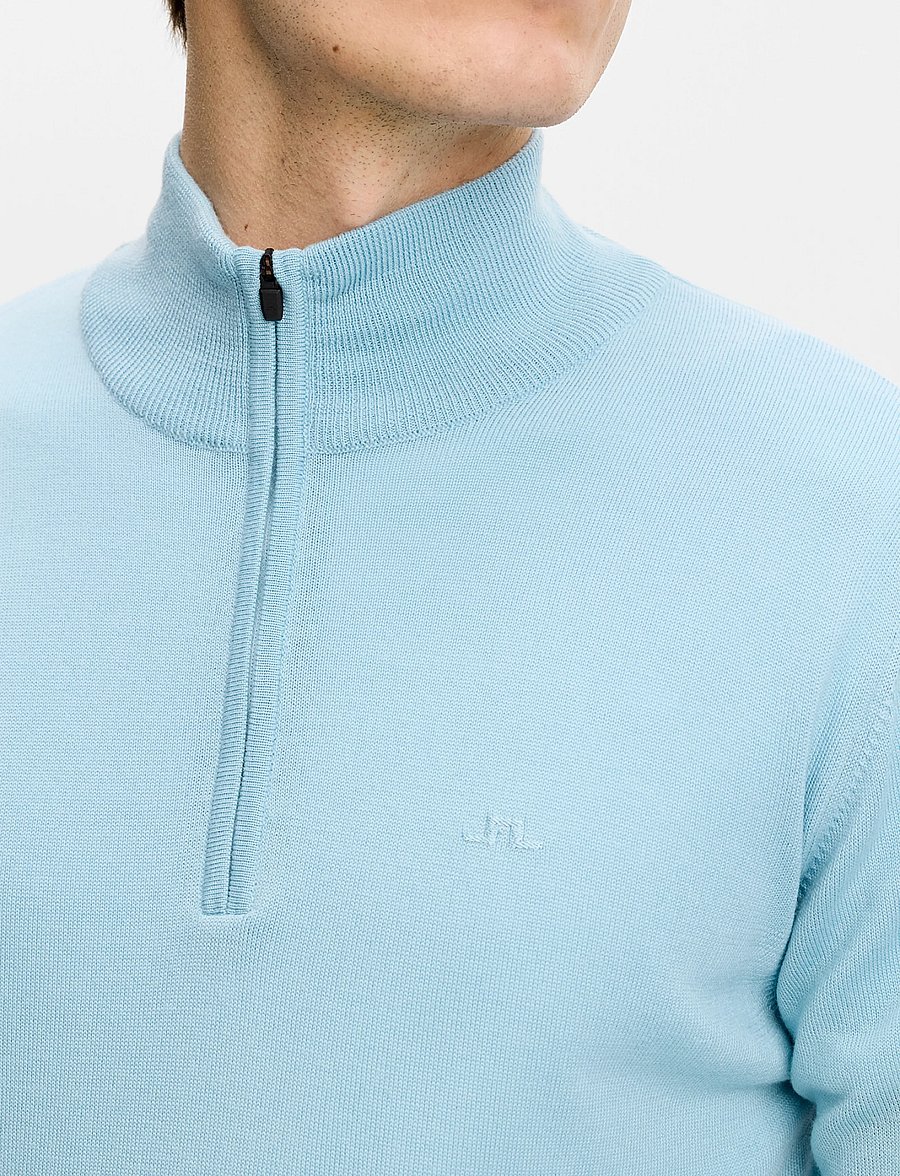 J. Lindeberg - KIYAN QUARTER ZIP SWEATER - half zip-tröjor - forget-me-not - 3