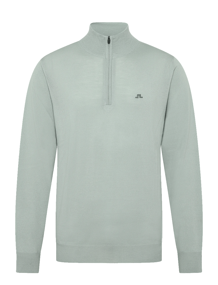 J. Lindeberg - KIYAN QUARTER ZIP SWEATER - half zip-tröjor - jadeite - 1