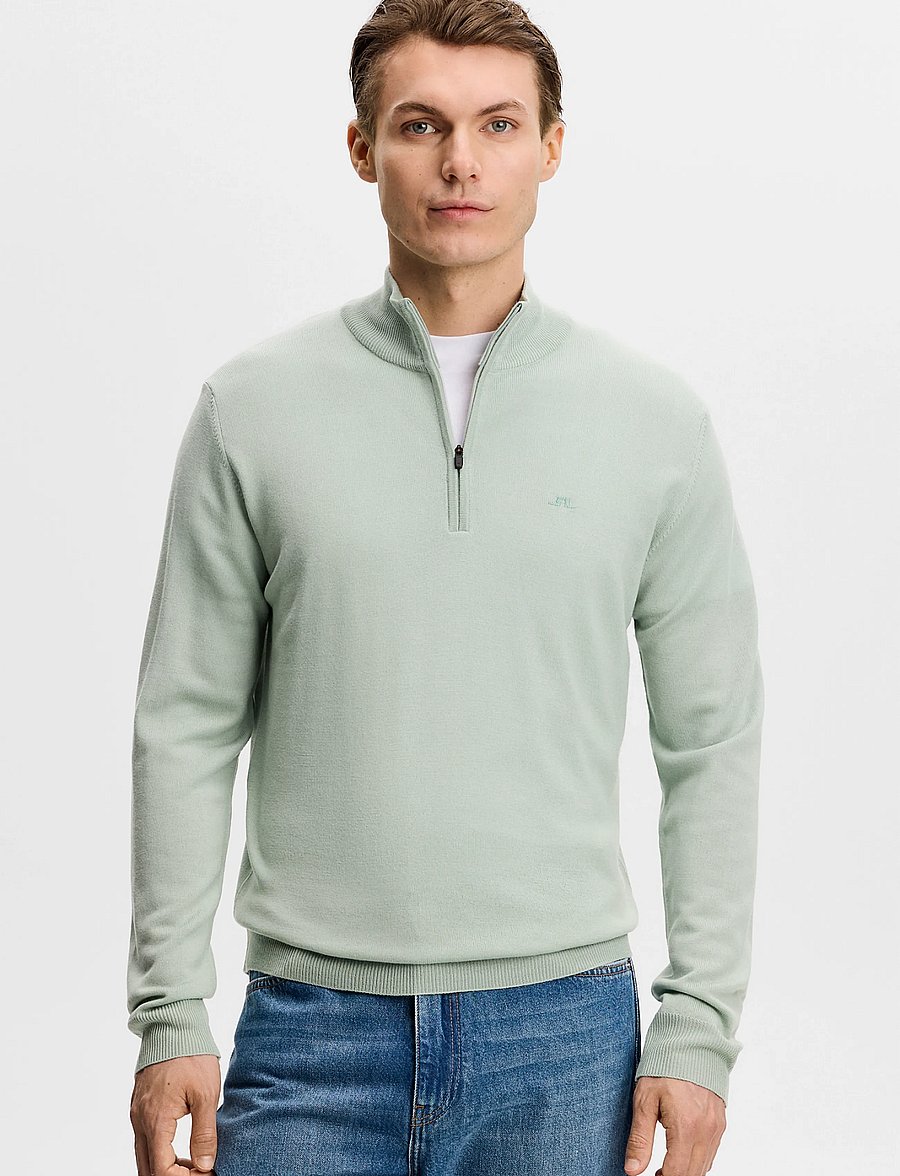 J. Lindeberg - KIYAN QUARTER ZIP SWEATER - pullover mit halbem reißverschluss - jadeite - 0