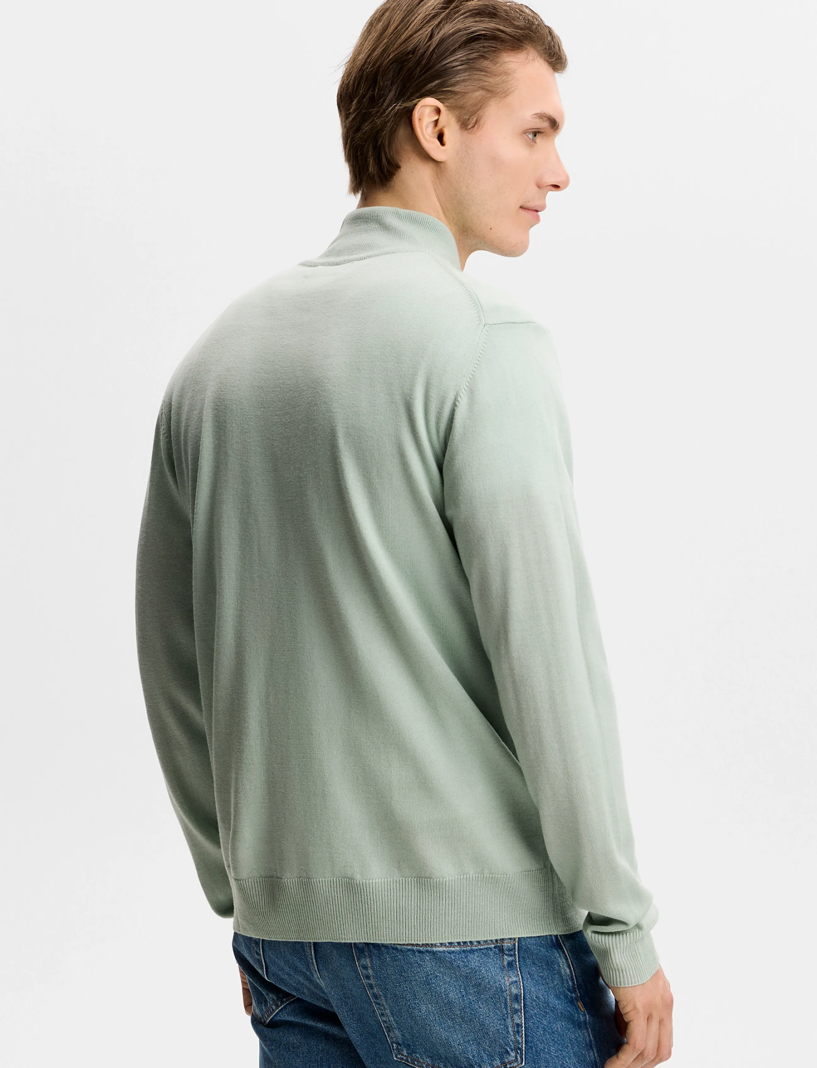 J. Lindeberg - KIYAN QUARTER ZIP SWEATER - pullover mit halbem reißverschluss - jadeite - 2