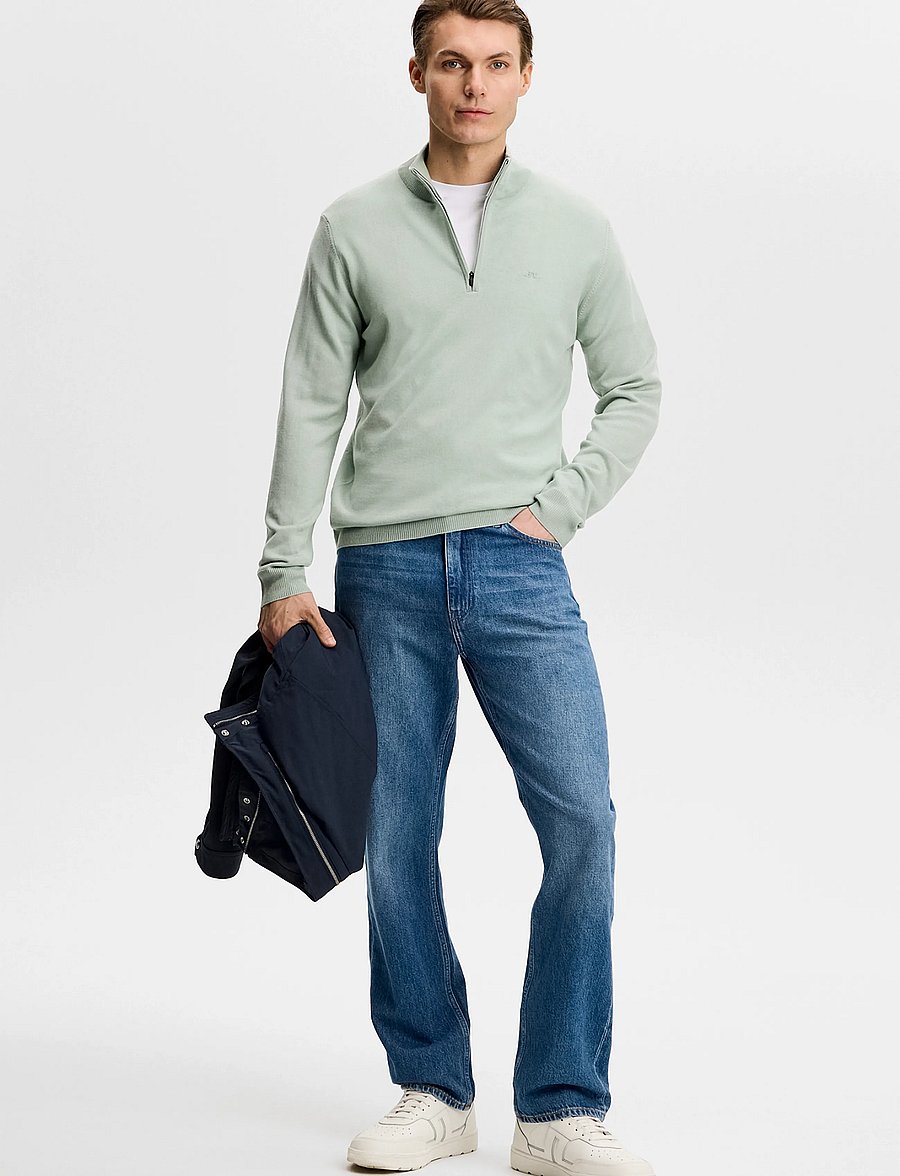 J. Lindeberg - KIYAN QUARTER ZIP SWEATER - pullover mit halbem reißverschluss - jadeite - 3