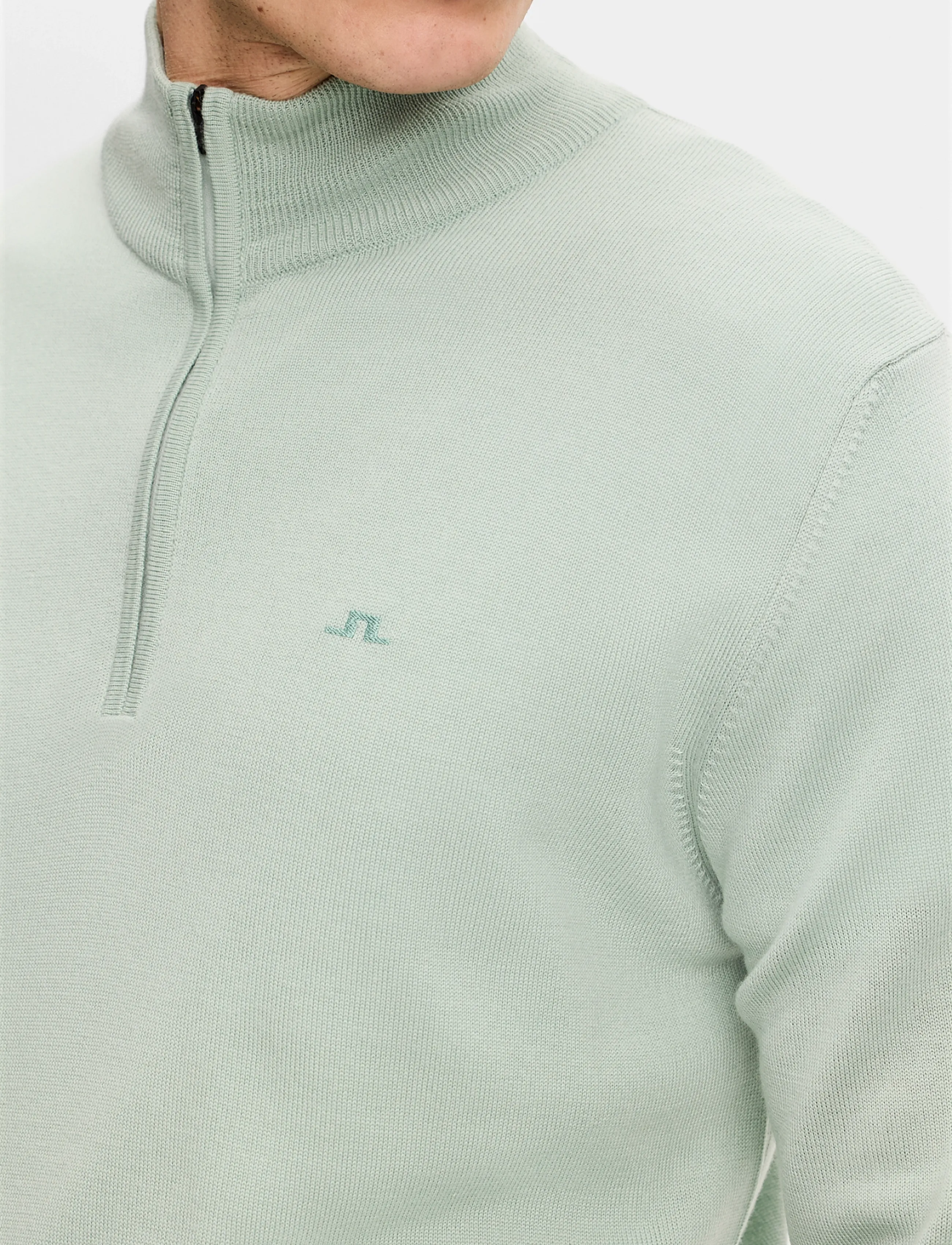 J. Lindeberg - KIYAN QUARTER ZIP SWEATER - pullover mit halbem reißverschluss - jadeite - 4