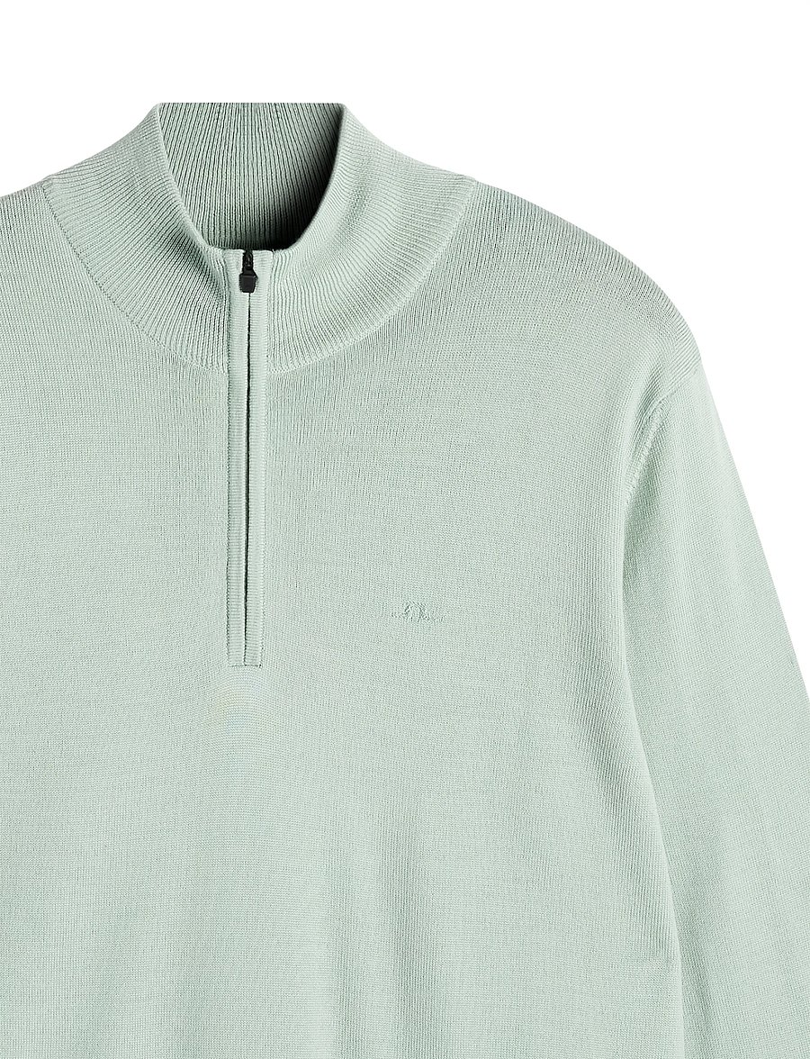 J. Lindeberg - KIYAN QUARTER ZIP SWEATER - pullover mit halbem reißverschluss - jadeite - 5