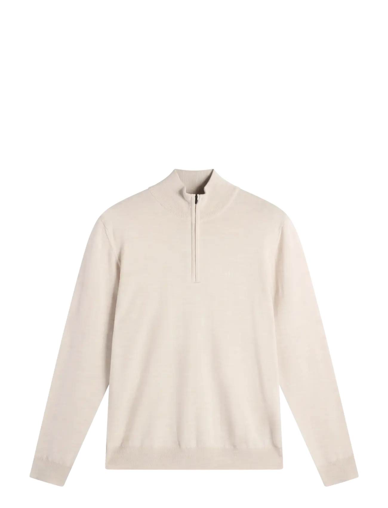 J. Lindeberg KIYAN QUARTER ZIP SWEATER - Visa allt - MOONBEAM MELANGE / cream