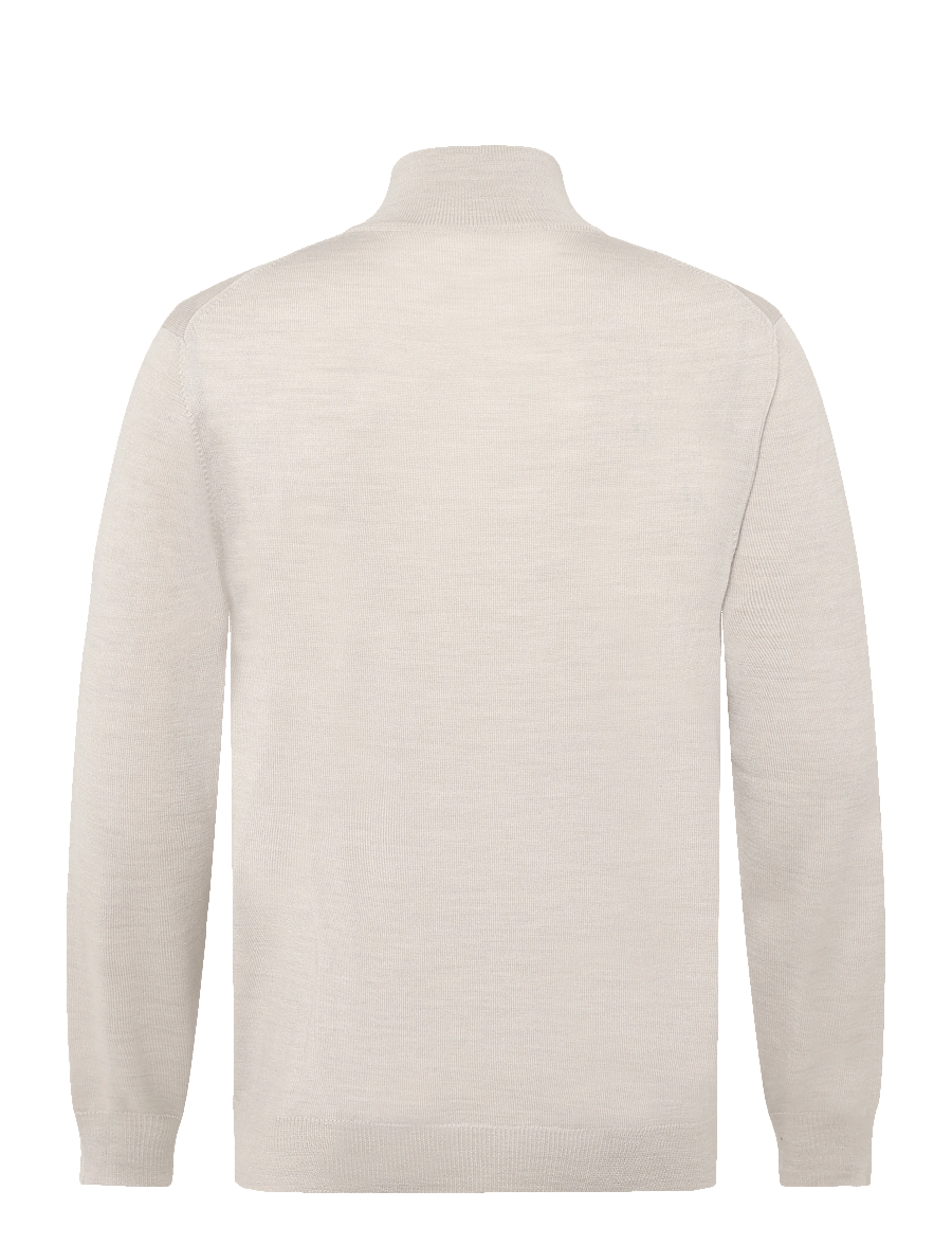 J. Lindeberg - KIYAN QUARTER ZIP SWEATER - pullover mit halbem reißverschluss - moonbeam melange - 2