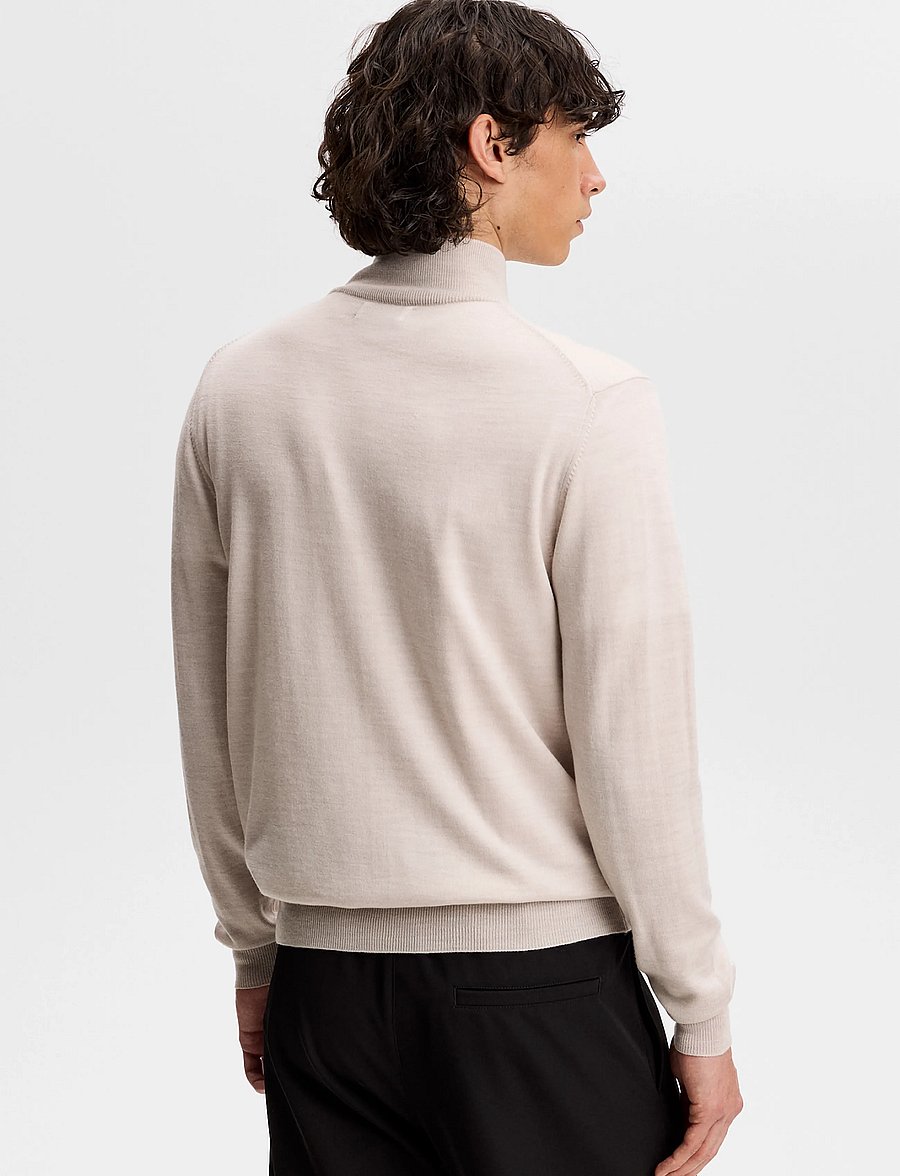 J. Lindeberg - KIYAN QUARTER ZIP SWEATER - half zip-tröjor - moonbeam melange - 2