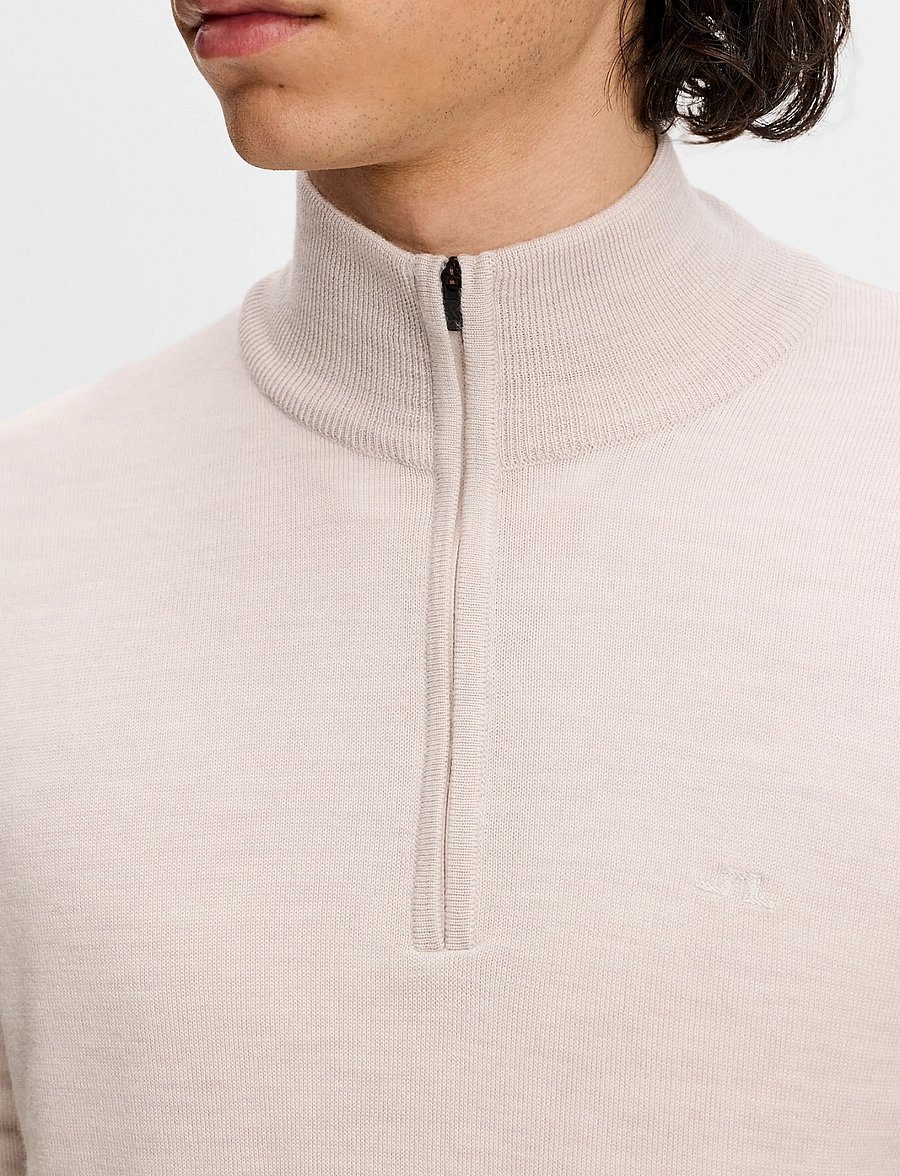 J. Lindeberg - KIYAN QUARTER ZIP SWEATER - half zip-tröjor - moonbeam melange - 3