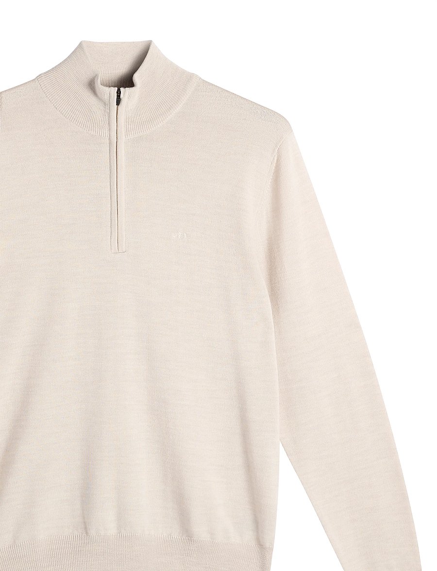 J. Lindeberg - KIYAN QUARTER ZIP SWEATER - half zip-tröjor - moonbeam melange - 4