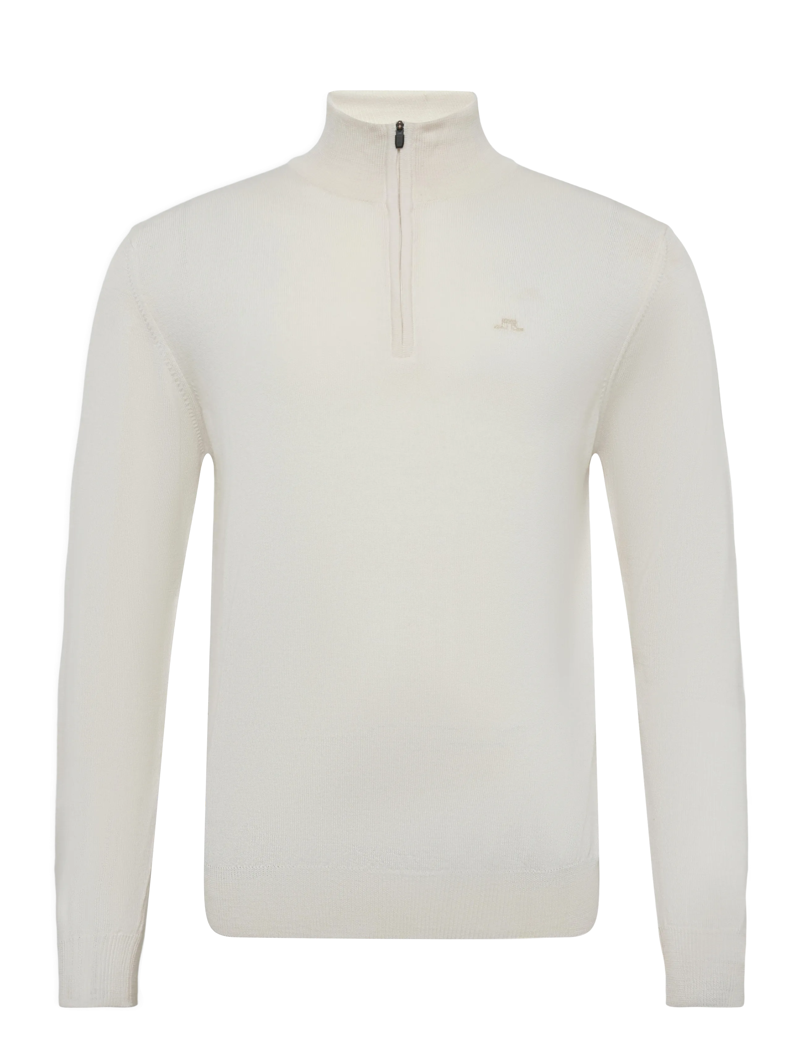 J. Lindeberg KIYAN QUARTER ZIP SWEATER - Strickmode - WHITE / white