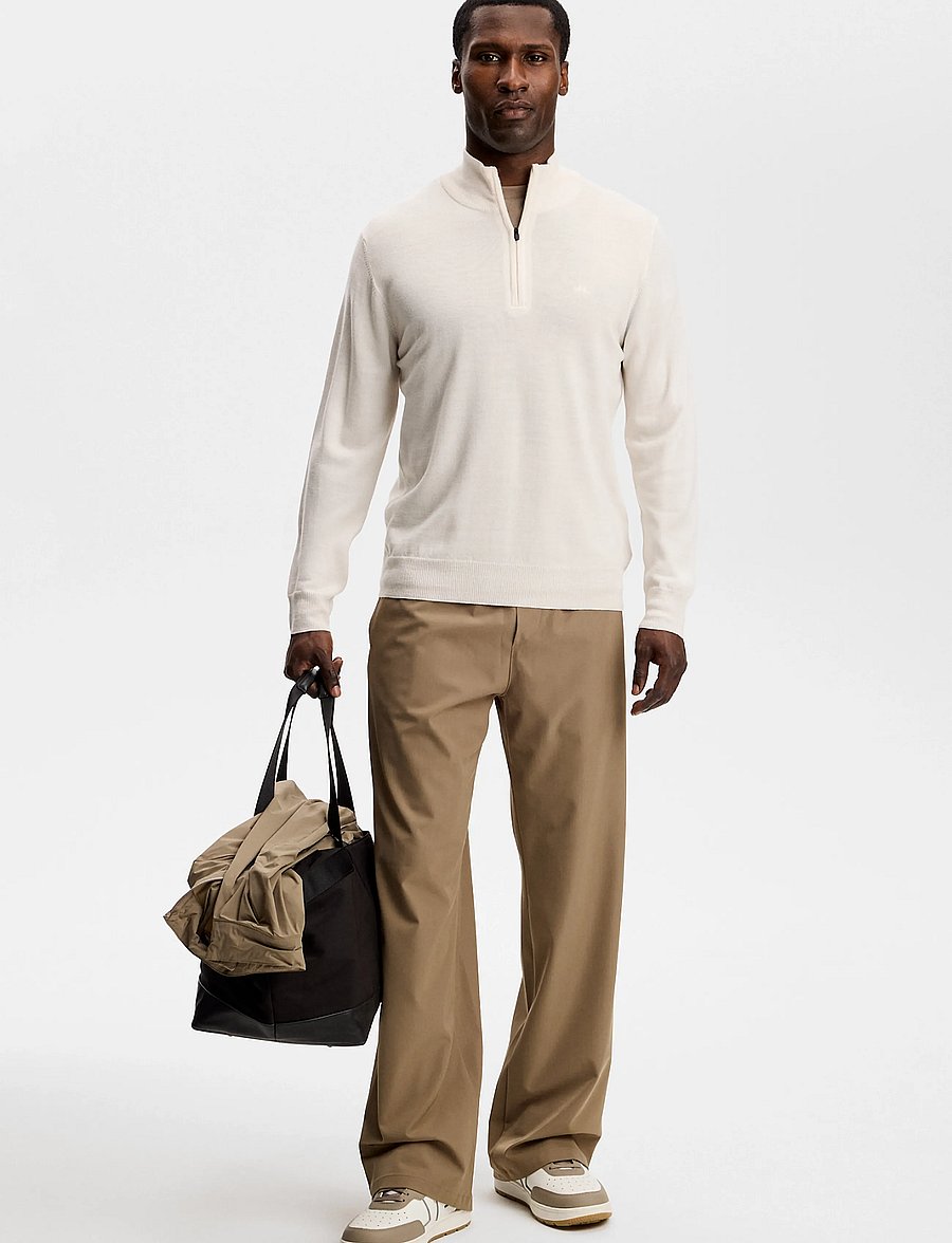 J. Lindeberg - KIYAN QUARTER ZIP SWEATER - pullover mit halbem reißverschluss - white - 3