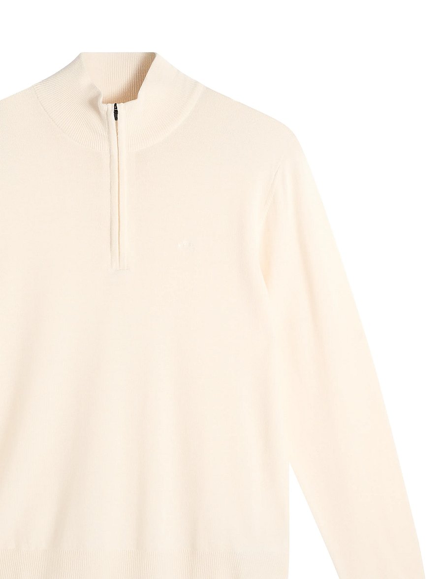 J. Lindeberg - KIYAN QUARTER ZIP SWEATER - pullover mit halbem reißverschluss - white - 5