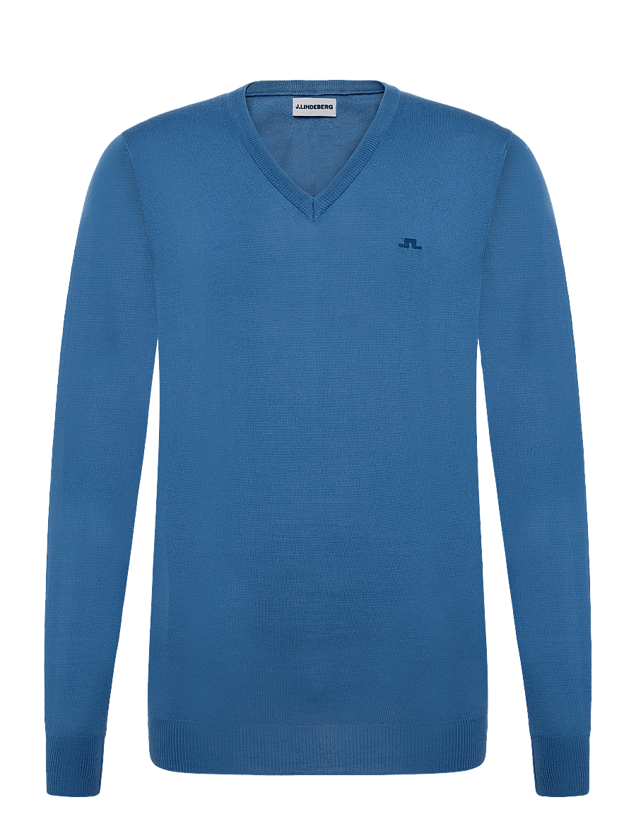 J. Lindeberg - LYMANN KNITTED SWEATER - v-ringat - federal blue - 1