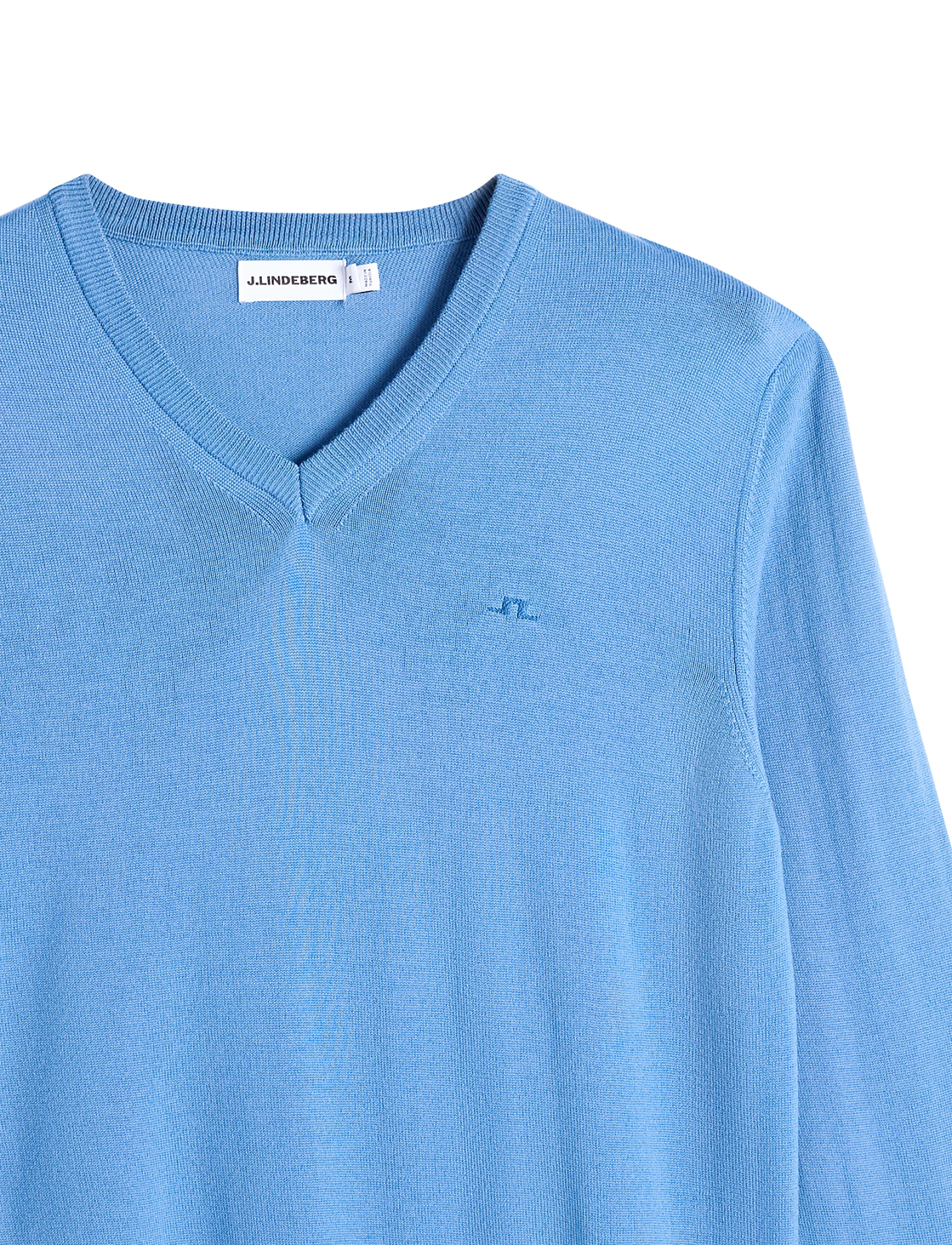 J. Lindeberg - LYMANN KNITTED SWEATER - v-ausschnitt - federal blue - 4