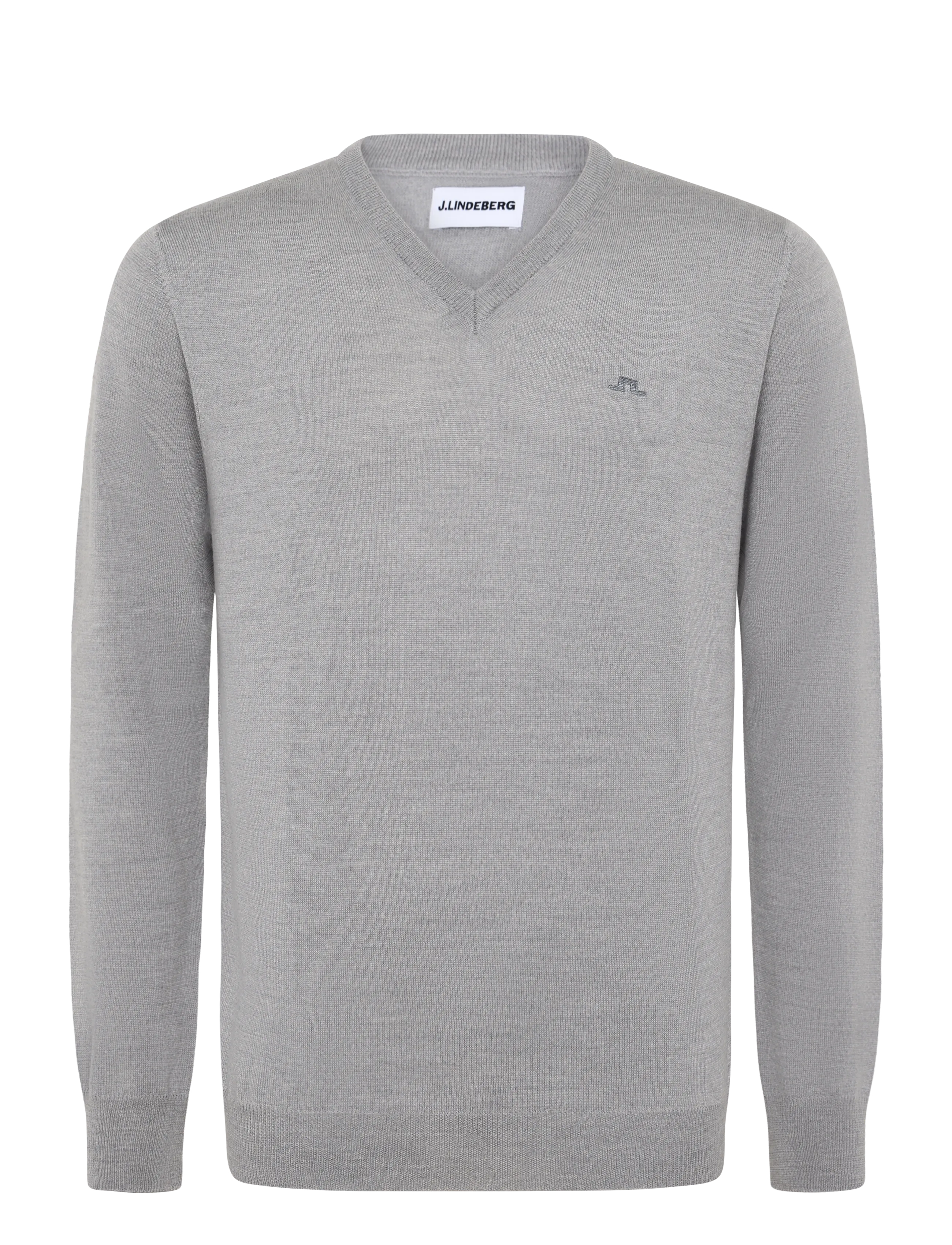 J. Lindeberg LYMANN KNITTED SWEATER - J.Lindeberg - LIGHT GREY MELANGE / grey