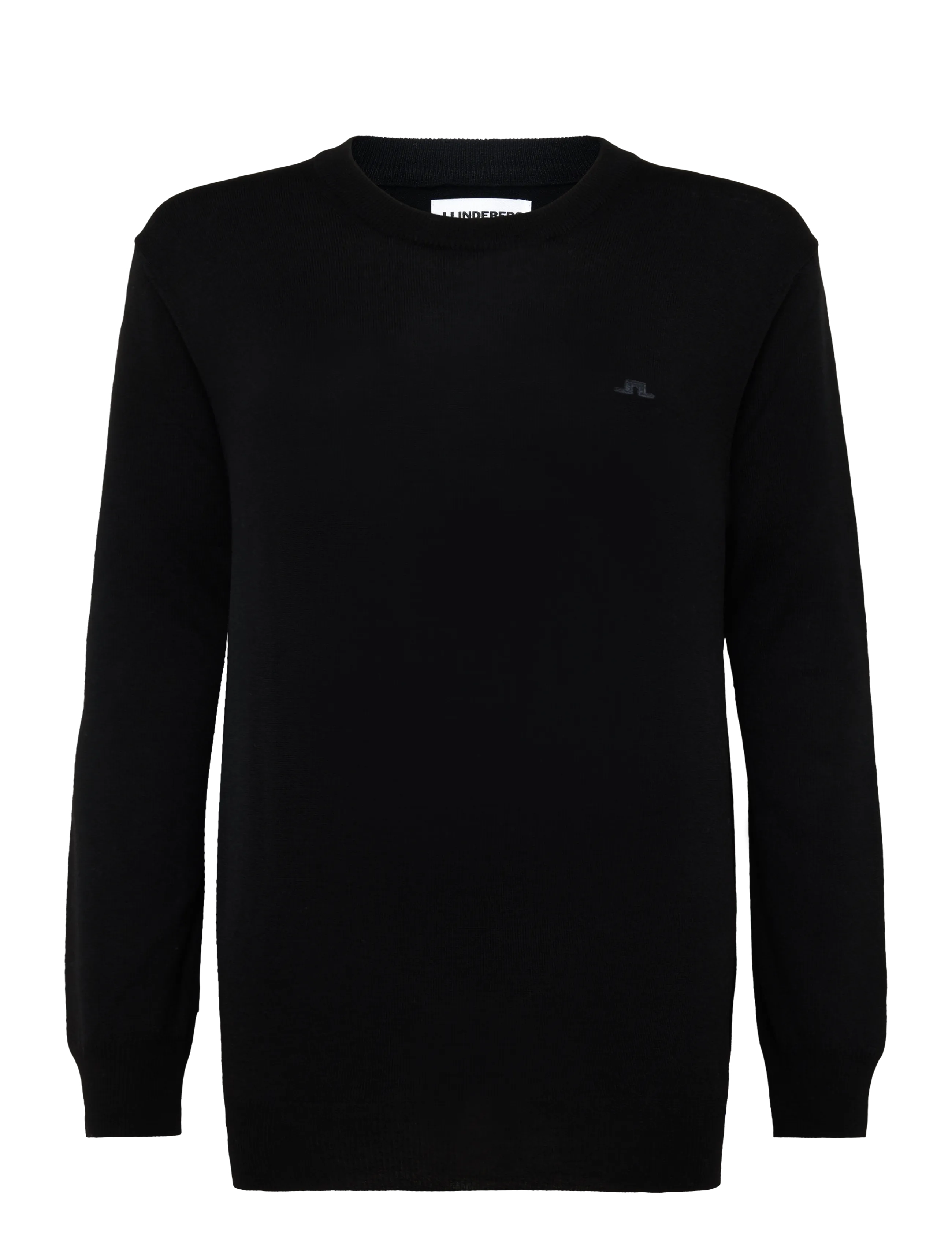 J. Lindeberg KEANE MERINO CREW NECK - Round Necks - BLACK / black