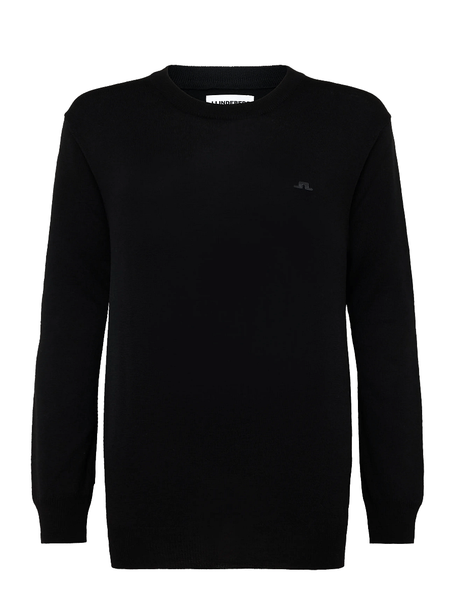J. Lindeberg - KEANE MERINO CREW NECK - rundhalsad - black - 1