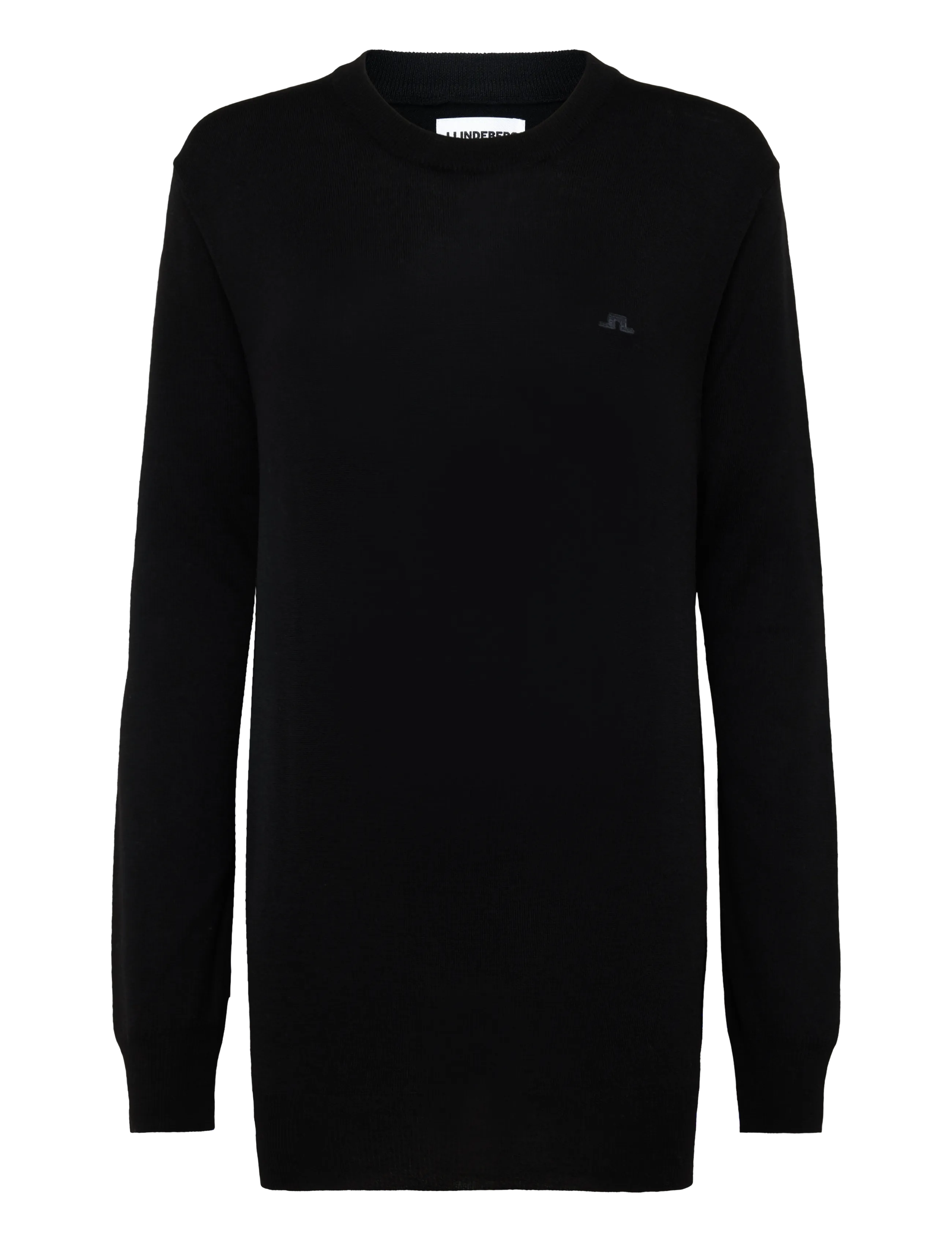 J. Lindeberg KEANE MERINO CREW NECK - J.Lindeberg - BLACK / black