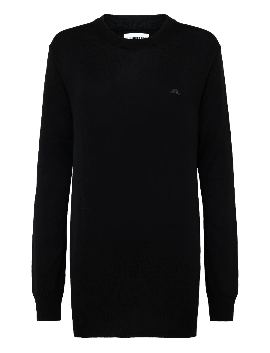 J. Lindeberg - KEANE MERINO CREW NECK - rundhalsad - black - 1