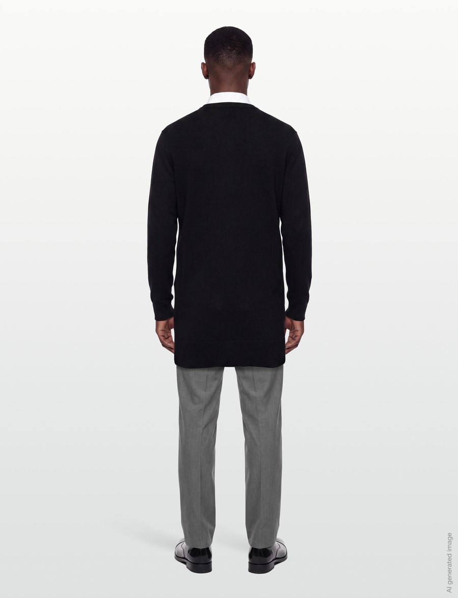 J. Lindeberg - KEANE MERINO CREW NECK - rundhalsad - black - 4