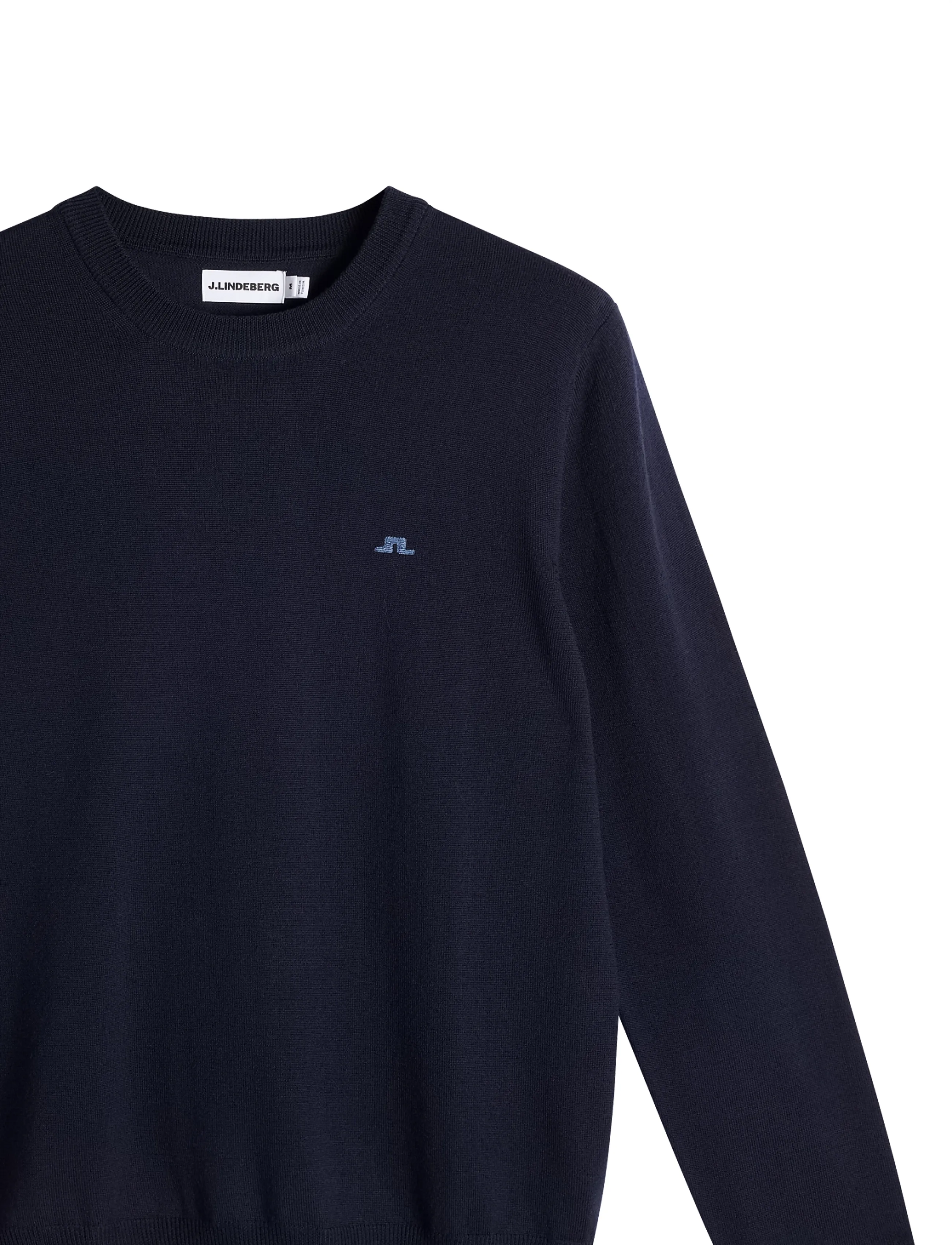 J. Lindeberg - KEANE MERINO CREW NECK - rundhals - light grey melange - 1
