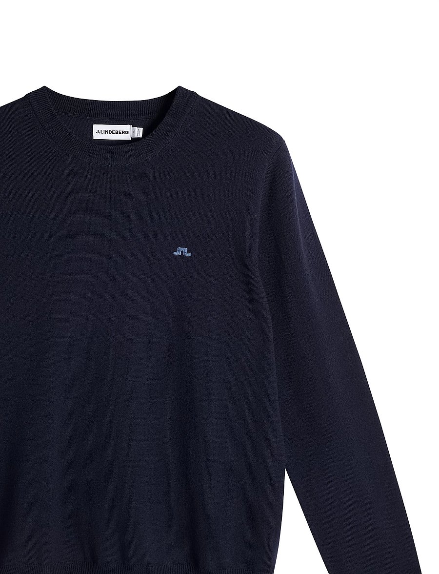 J. Lindeberg - KEANE MERINO CREW NECK - rundhals - light grey melange - 1